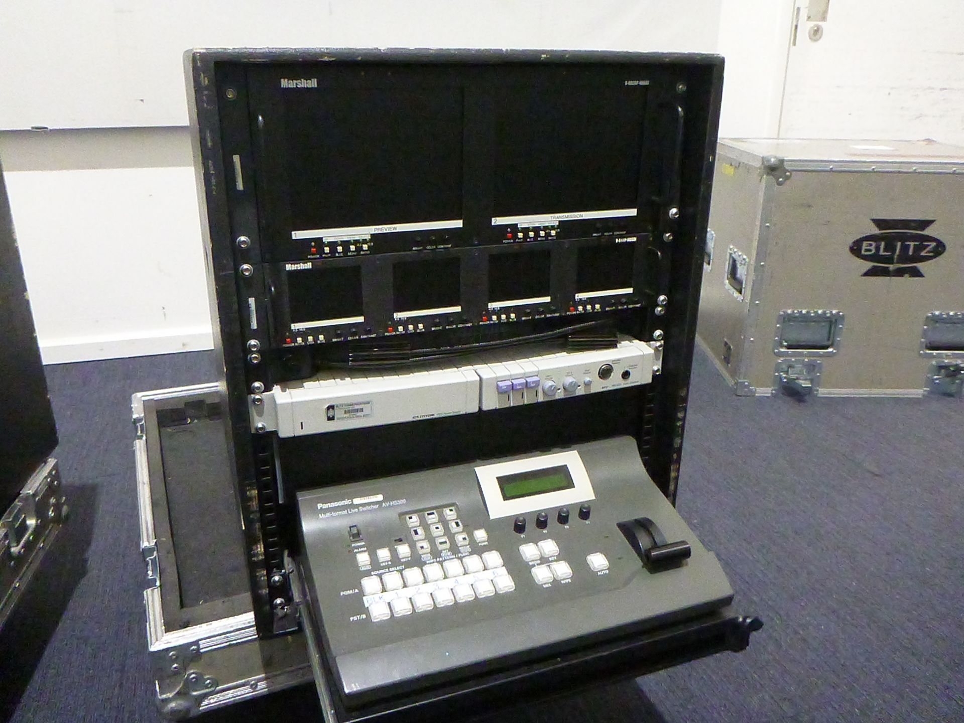 Mini Portable Production Unit (PPU) To include in flight case Panasonic AV-HS3000 Multi-format