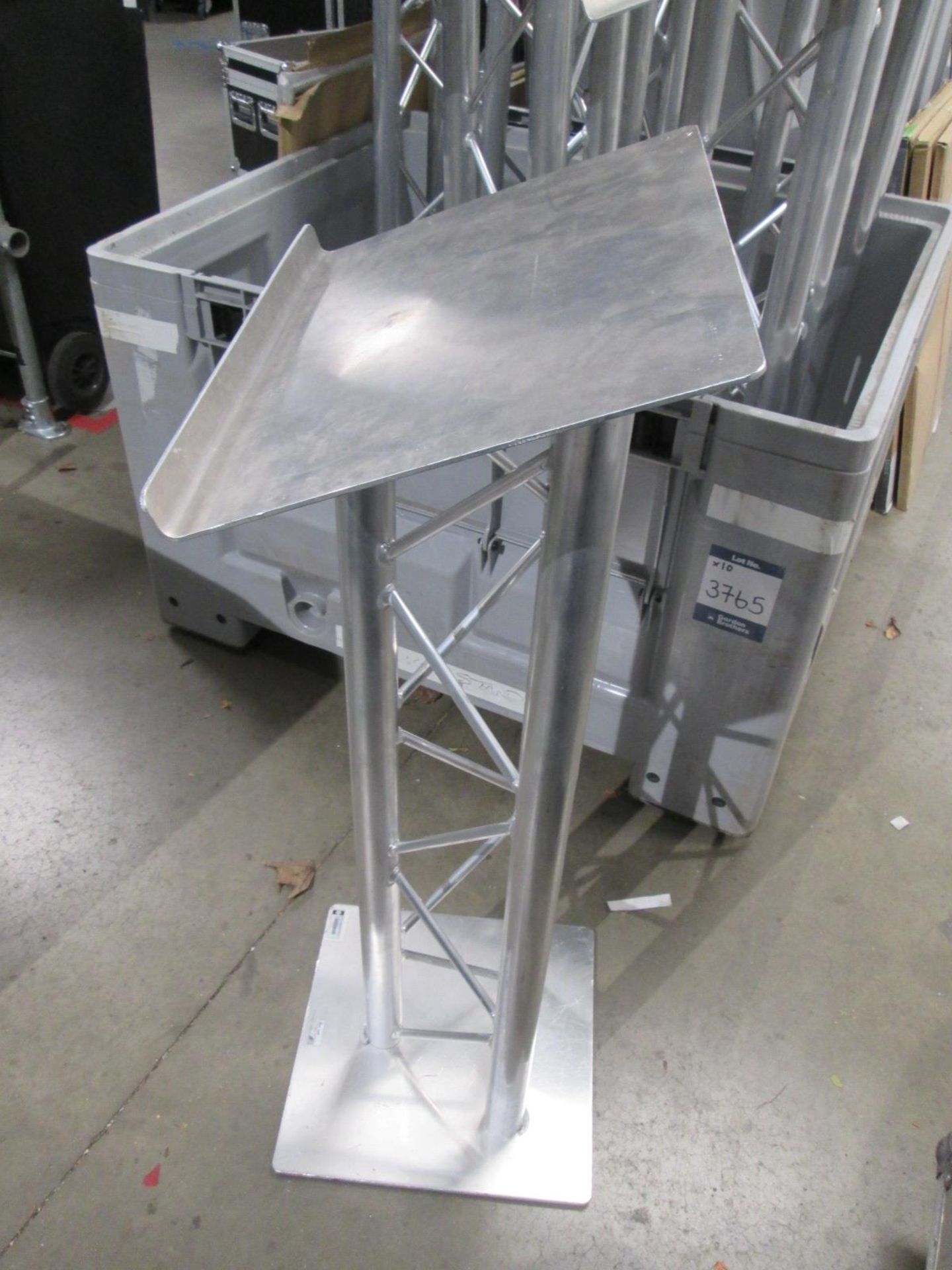 Aluminium Lecturn Stands (Qty 10) - Image 3 of 4