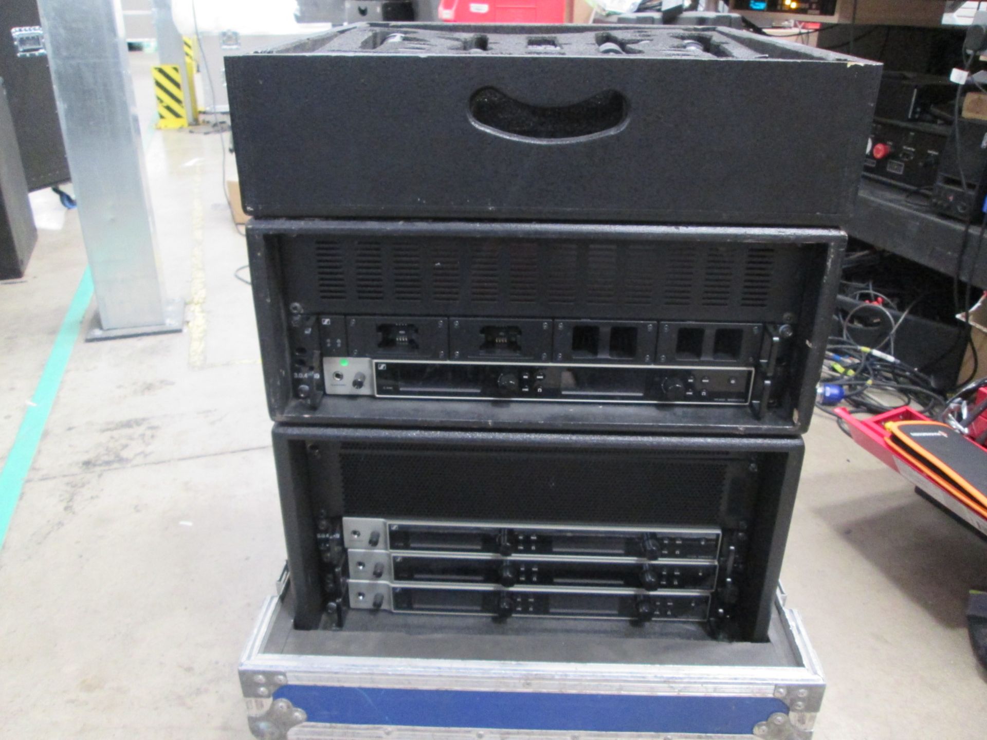 Sennheiser EM 6000 Dante Radio Rack. To include 4 x digital 2 channel UHF receivers, 4 x