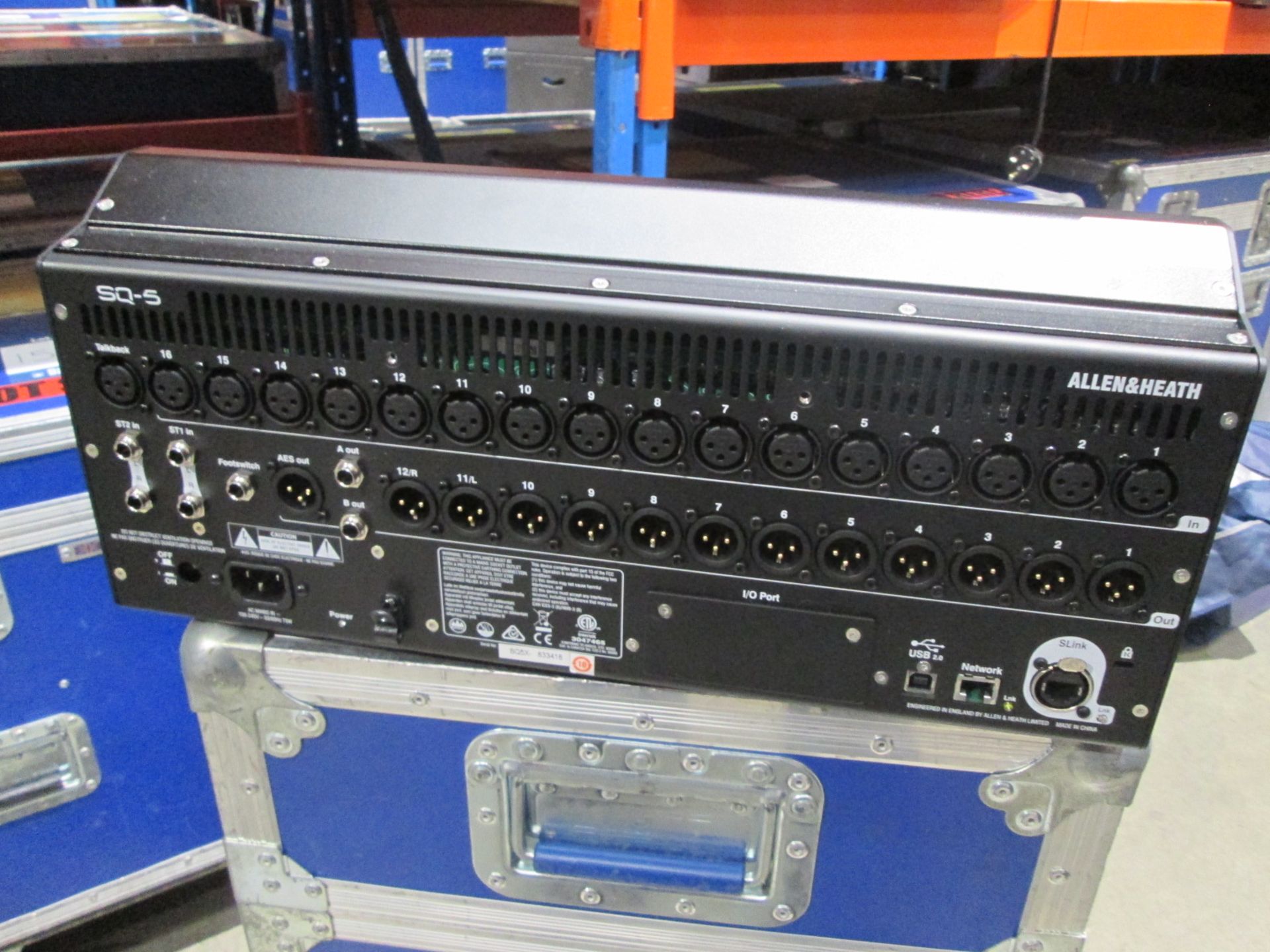 Allen & Heath SQ5 48 Chnl Digital Mixing Console with DZ168 Audio Rack input / output extender, In - Image 5 of 9