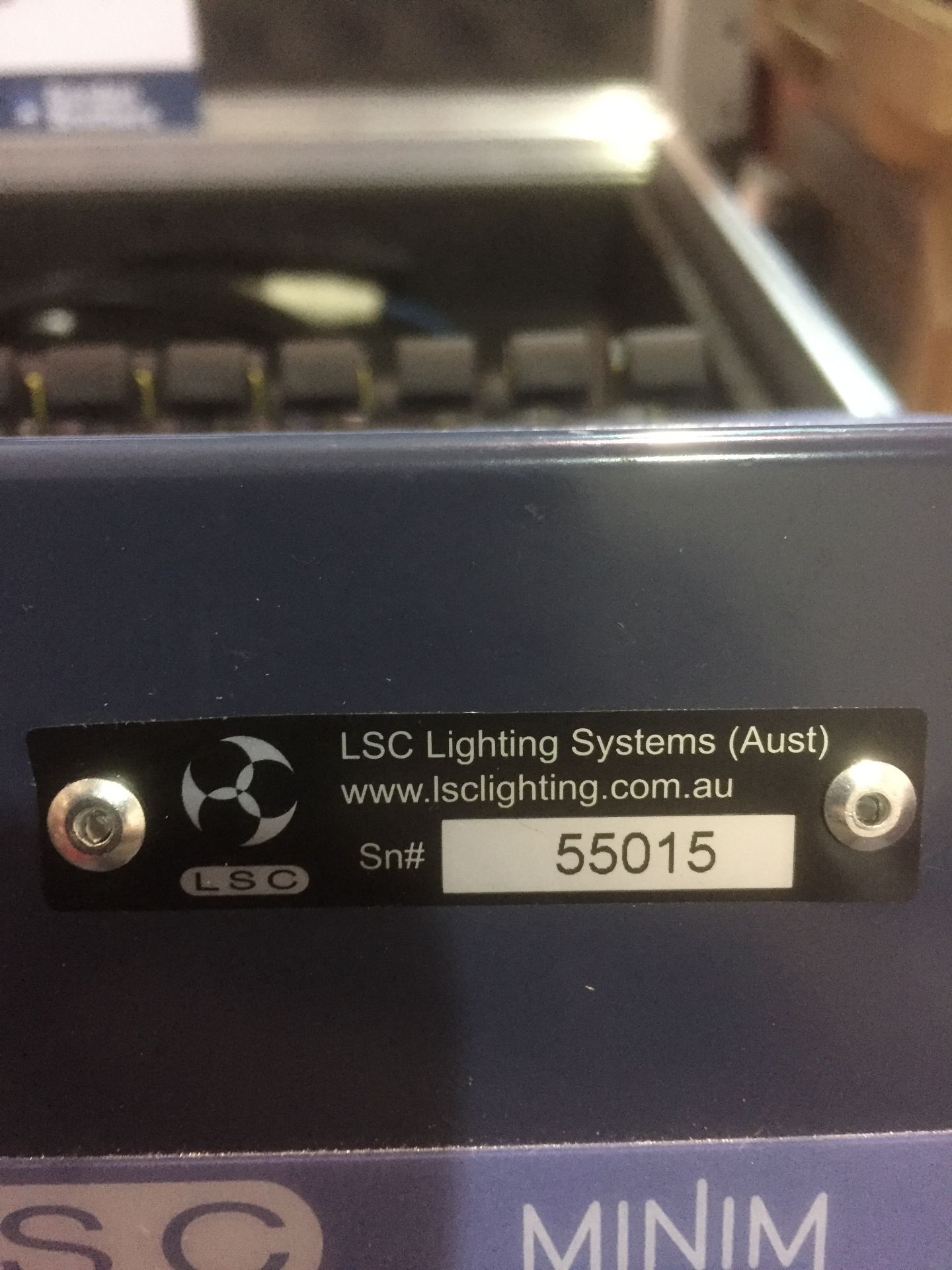 LSC Minim lighting console with 2 x 12 faders, S/N 55015, including lead/adaptors and flight case - Image 2 of 3