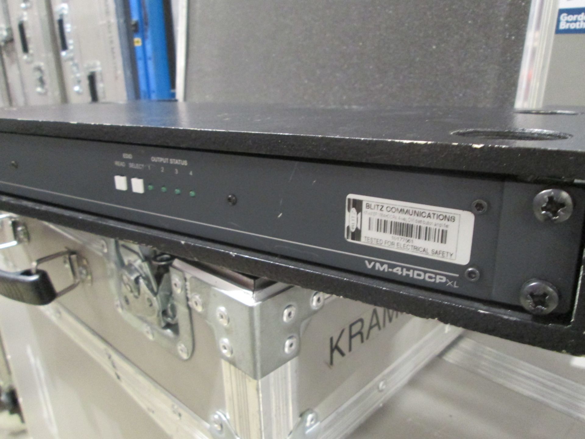 Kramer VM-4HDCP xl 1:4 DVI Distribution Amplifiers in flight cases (Qty 4) - Image 3 of 5