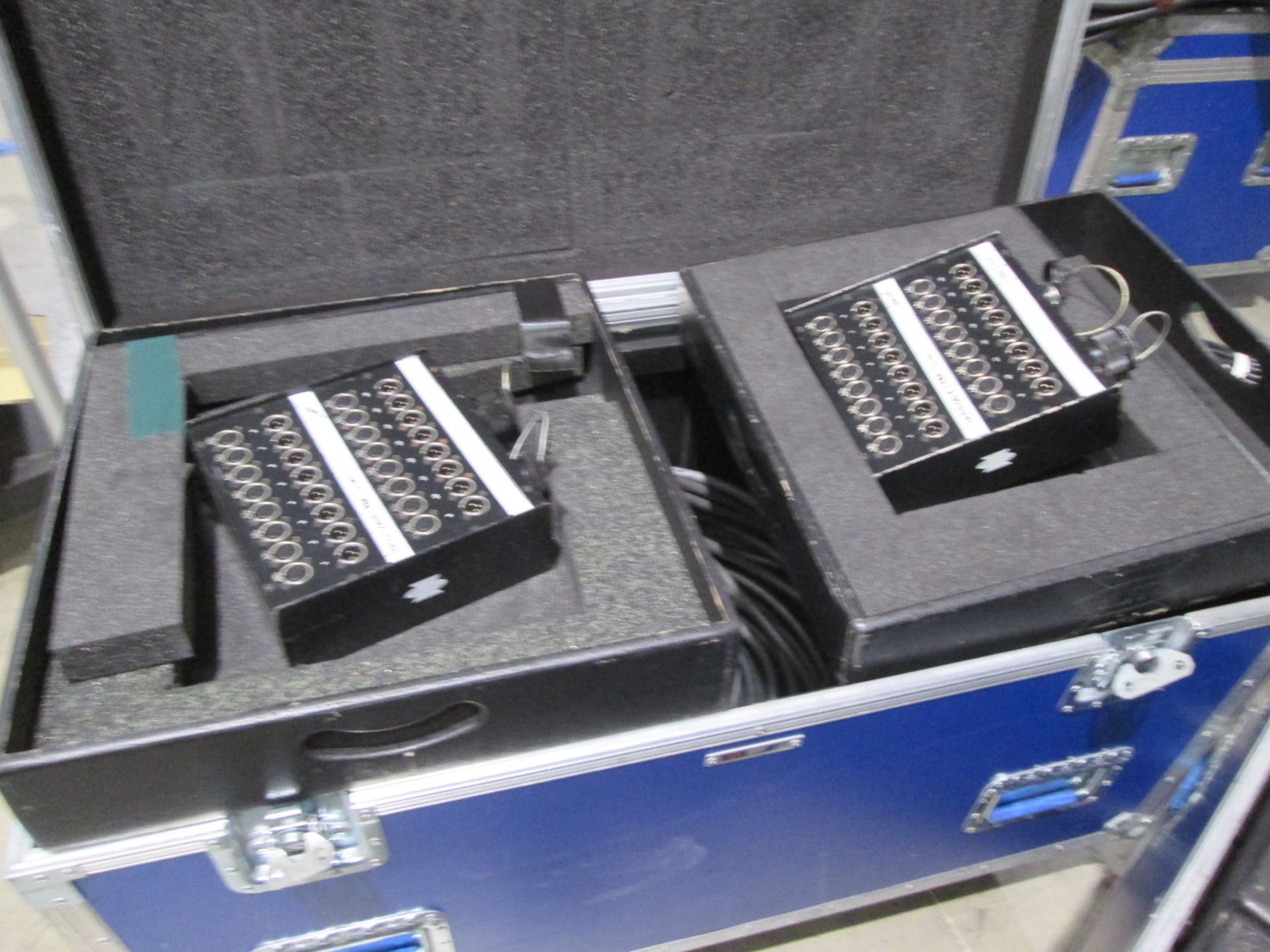 Kelsey 16 Pair Multicore Stage Box (Qty 10 in 5 flight cases) Includes 1 x 75 mtr, 4 x 50 mtr