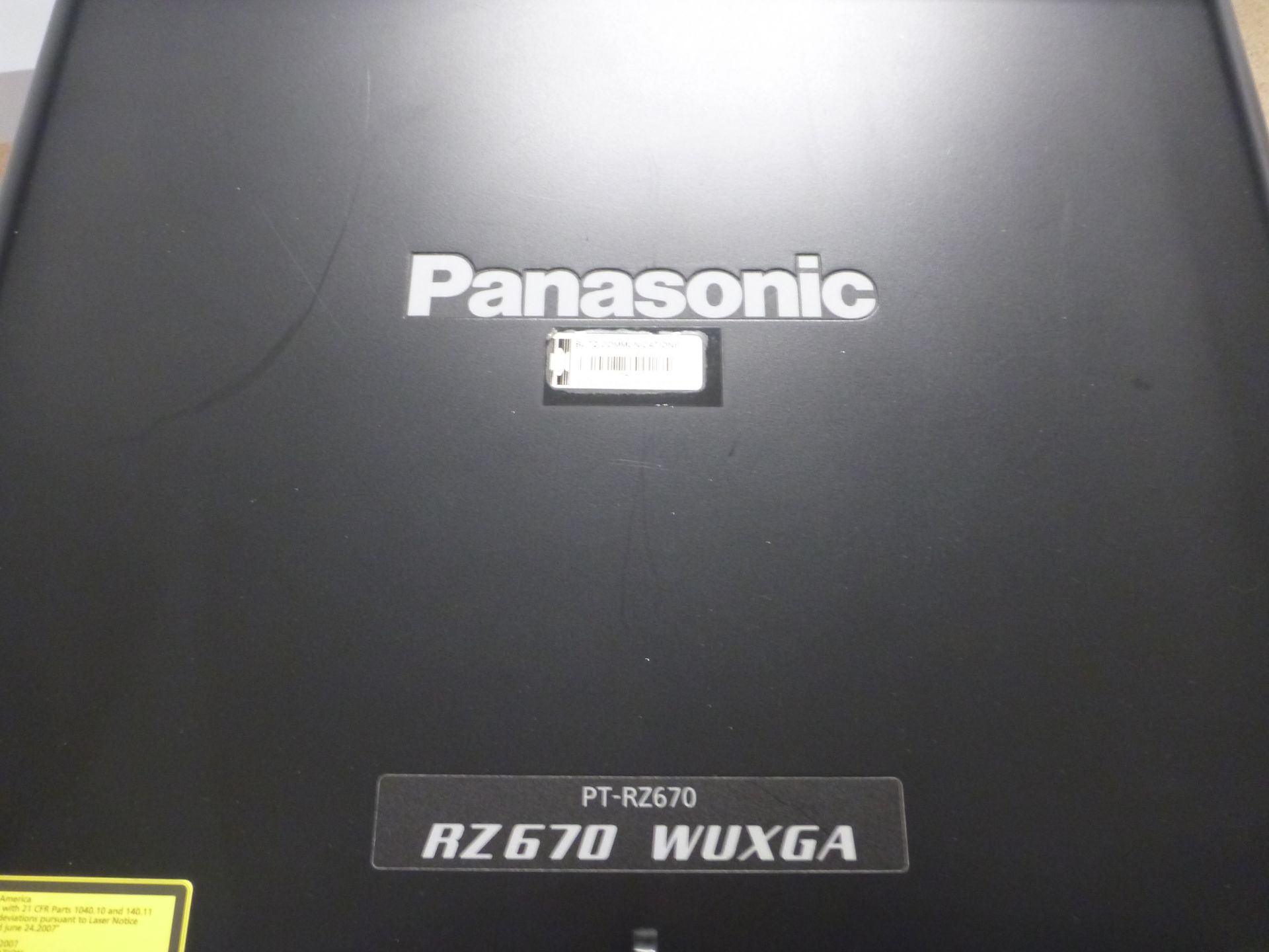 Panasonic Laser Projector, Model PT-RZ670, S/N SH5512101, YOM 2015, In flight case with standard 1. - Image 7 of 12