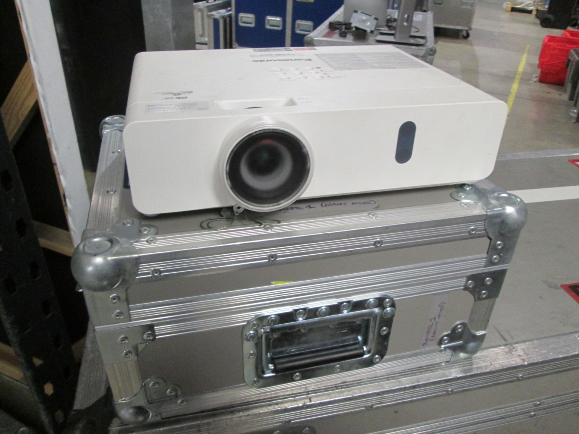 Panasonic PT-VX410Z LCD Projector, S/N DC4640048, YOM 2014, In flight case