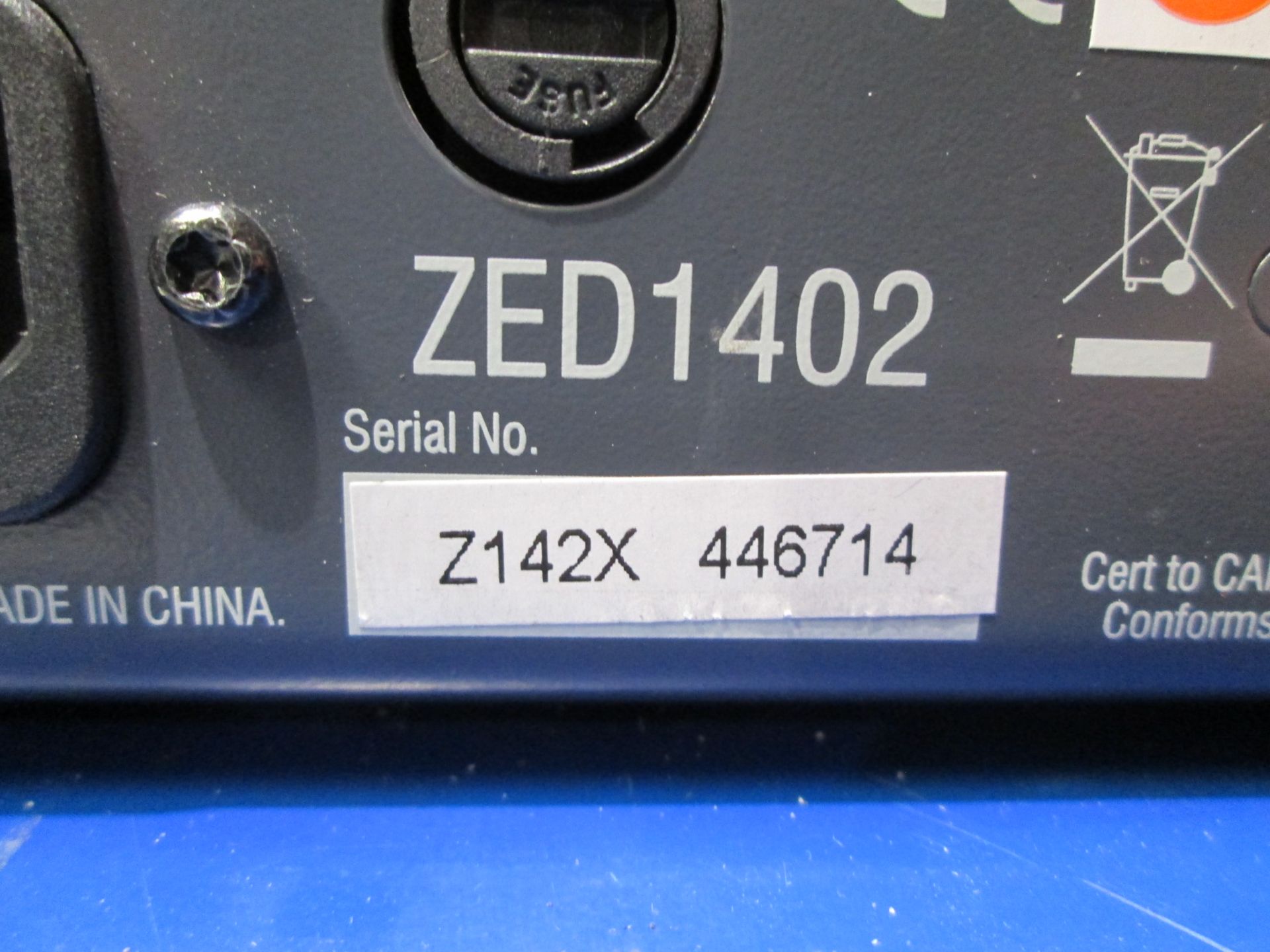 Allen & Heath Zed 14 Mixing Desk (6 x mono / 4 x stereo) S/N Z142X 446714. In flight case with - Image 5 of 6