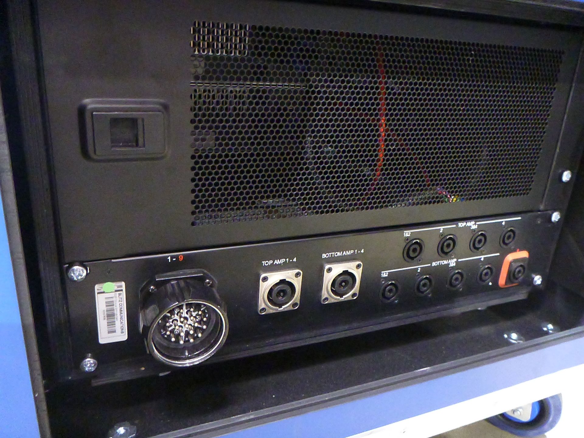 D & B Audiotecknik Dual D20 4 Chnl Power Amplifier Rack with input panel Kelsey D20 Soca, NL8 & - Image 6 of 10