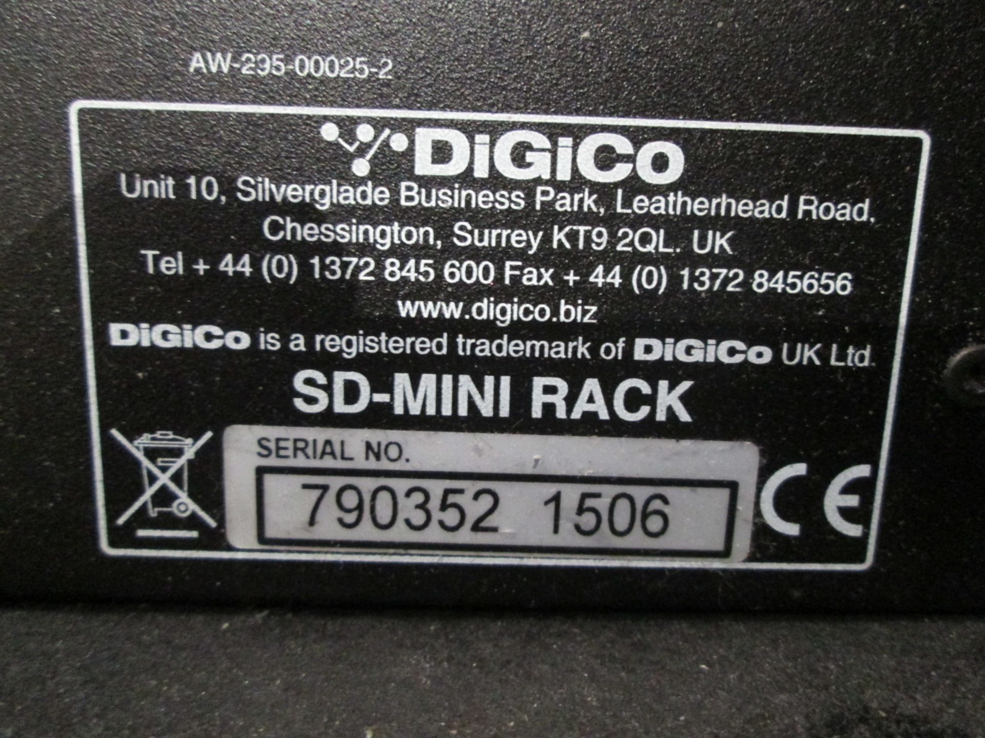 DigiCo SD-Mini Rack Digital Input / Output Frame. S/N 790352 1506 - Image 6 of 7