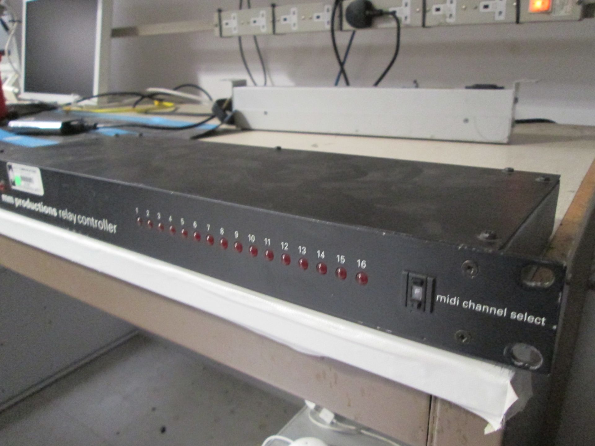 MM Productions Relay Controllers (Qty 3) 1U rack mount frame - Image 3 of 5