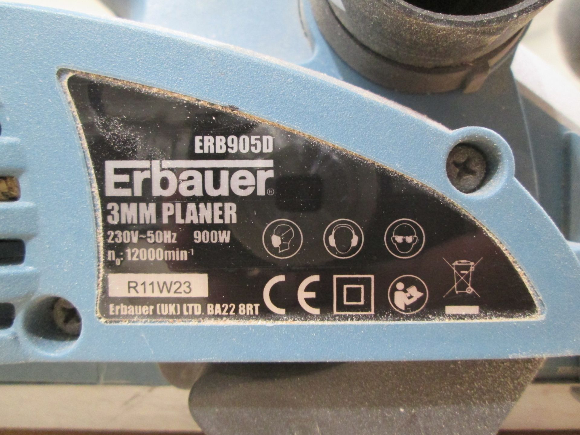 Erbauer ERB905D 3mm Planer, 240V - Image 3 of 5