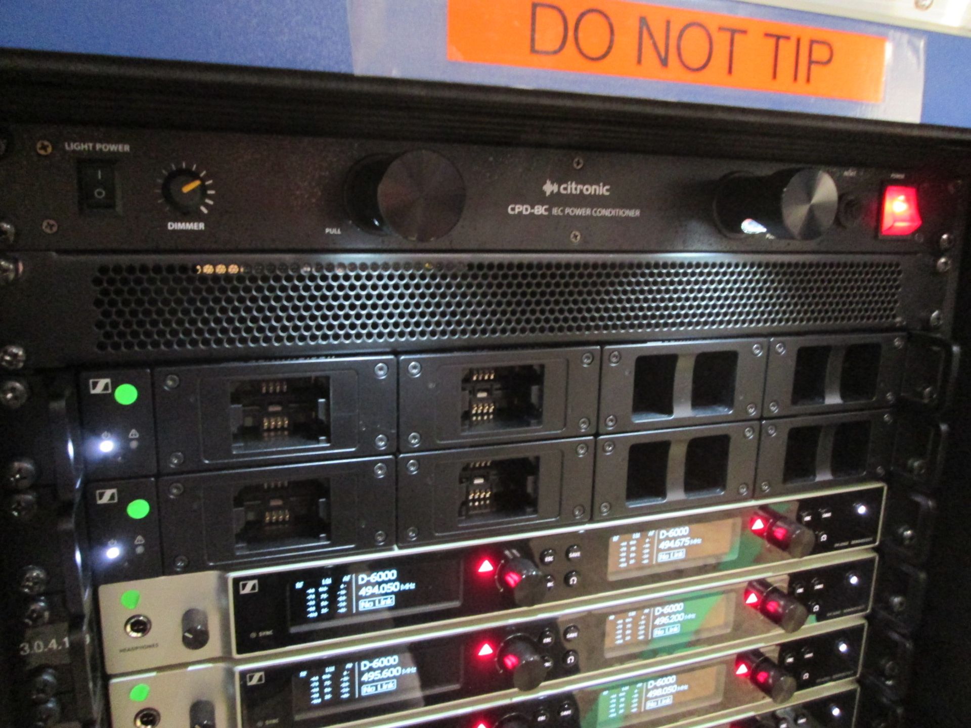 Sennheiser EM 6000 Dante Radio Rack. To include 4 x digital 2 channel UHF receivers, 4 x - Image 4 of 13