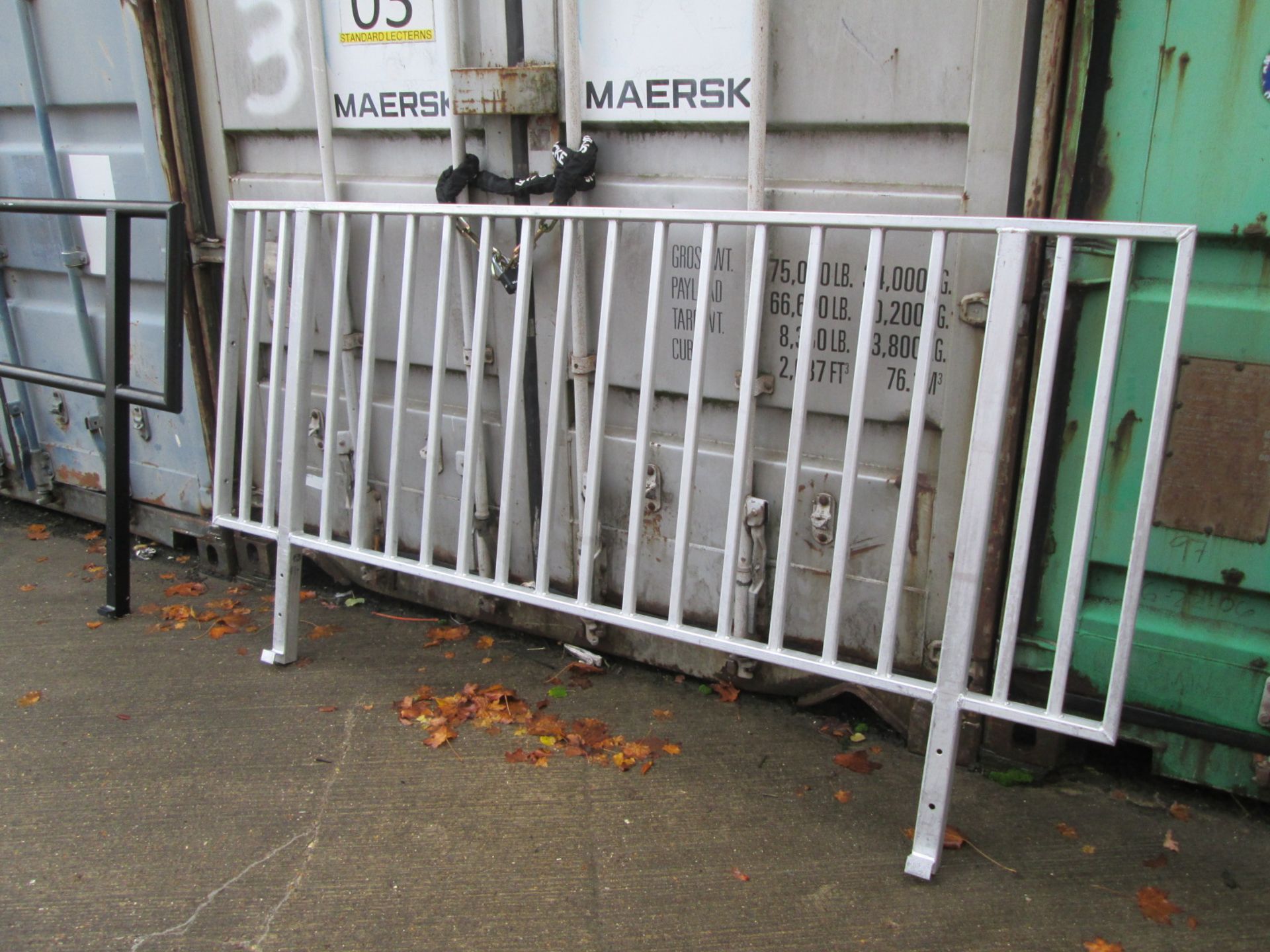 Aluminium Handrails for LiteDeck Staging, 10 off silver size 2440 mm x 930 mm, 5 off silver size