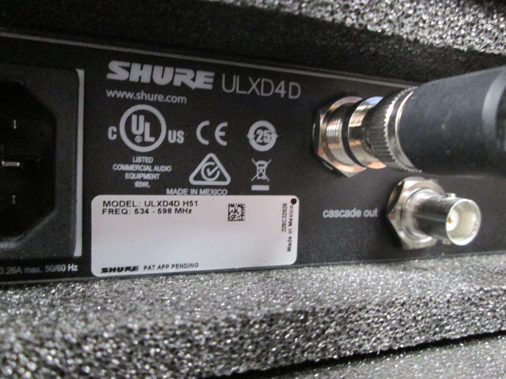 Shure ULXD4D Radio System in Handbag (Qty 2) To include 1 x ULXD4D digital wireless receiver (H51 - Image 5 of 11