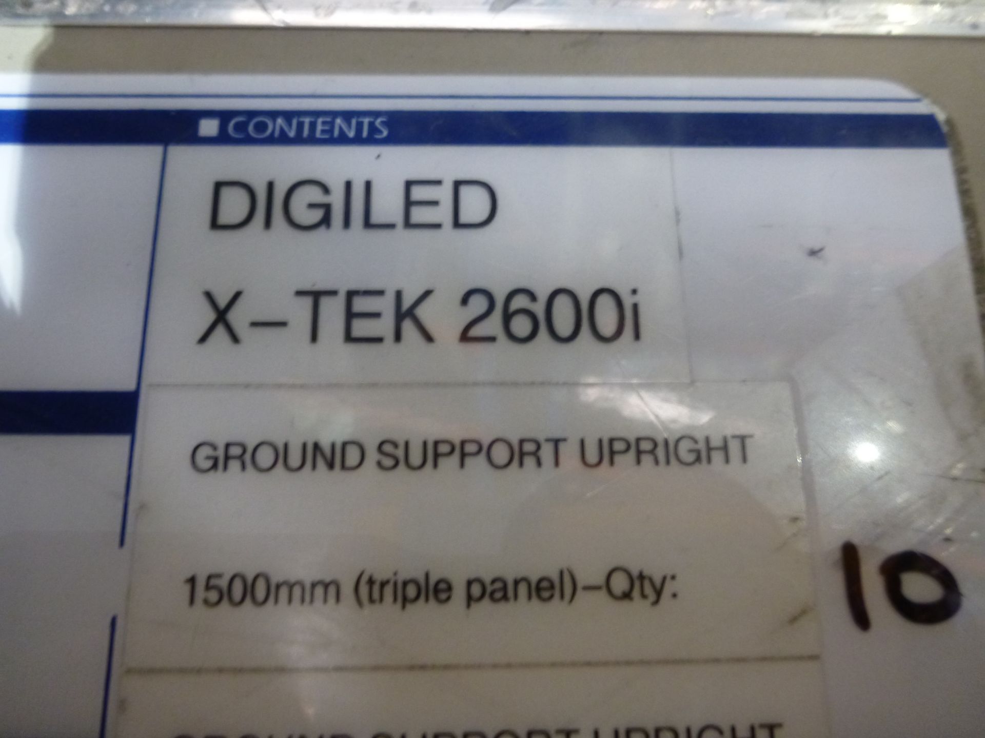 DigiLED X-Tek 2600i Ground Support Uprights 1500 mm triple panel, Qty 10 including couplers, In - Image 3 of 4