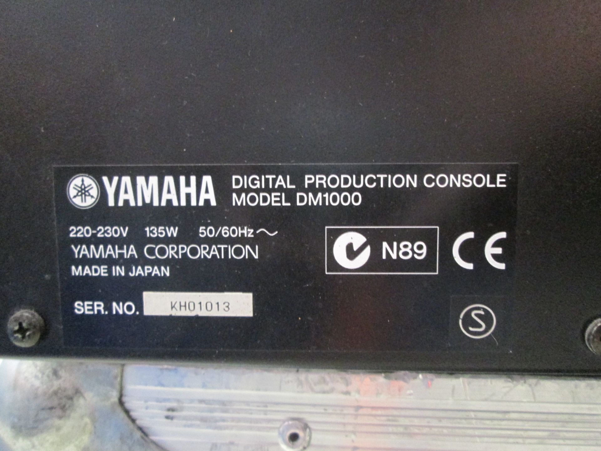 Yamaha DM1000 Digital Production Console, With rack mount side panels. S/N KH01013 - Image 7 of 8