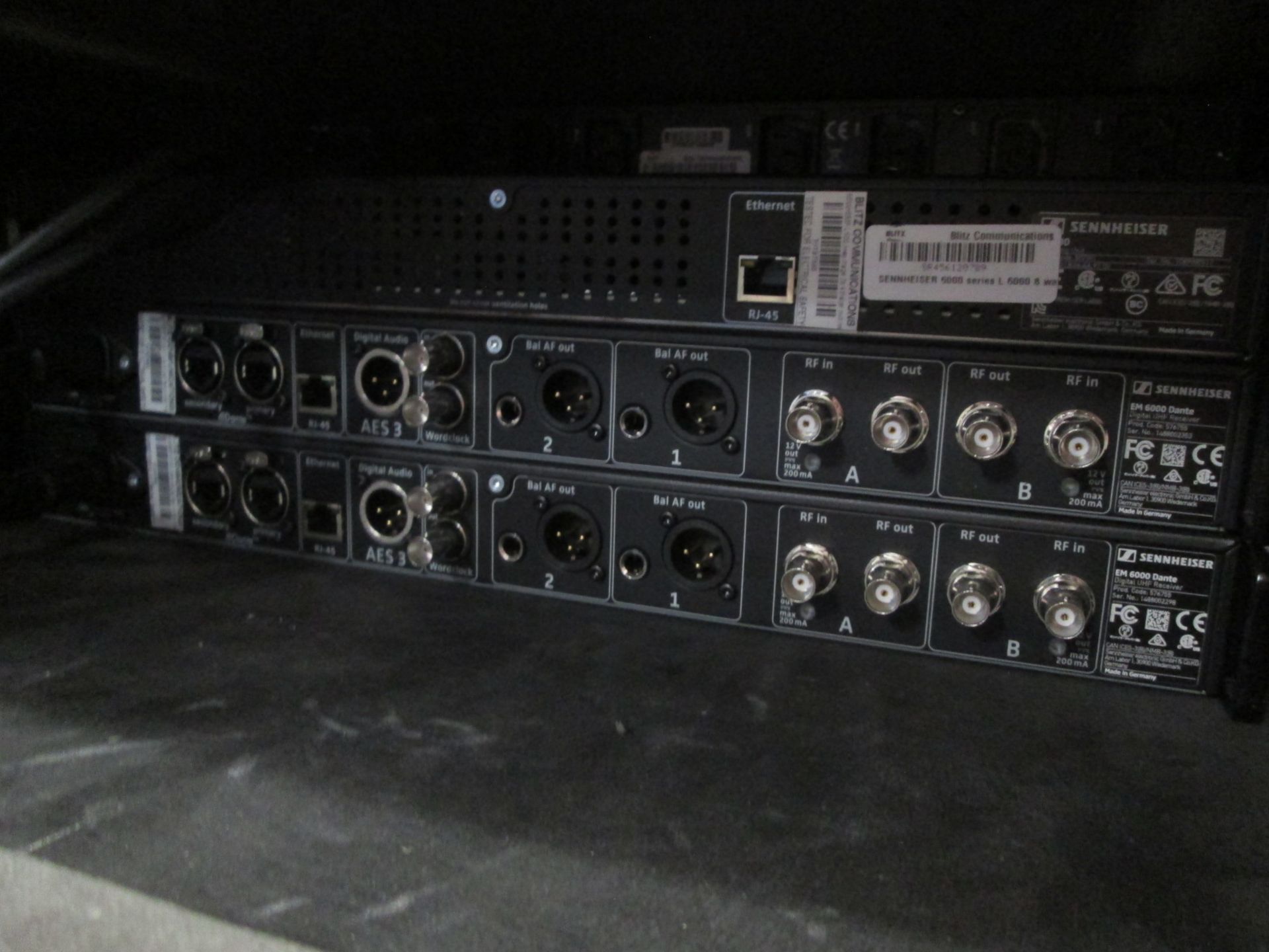 Sennheiser EM 6000 Dante Radio Rack. To include 4 x digital 2 channel UHF receivers, 4 x - Image 8 of 14