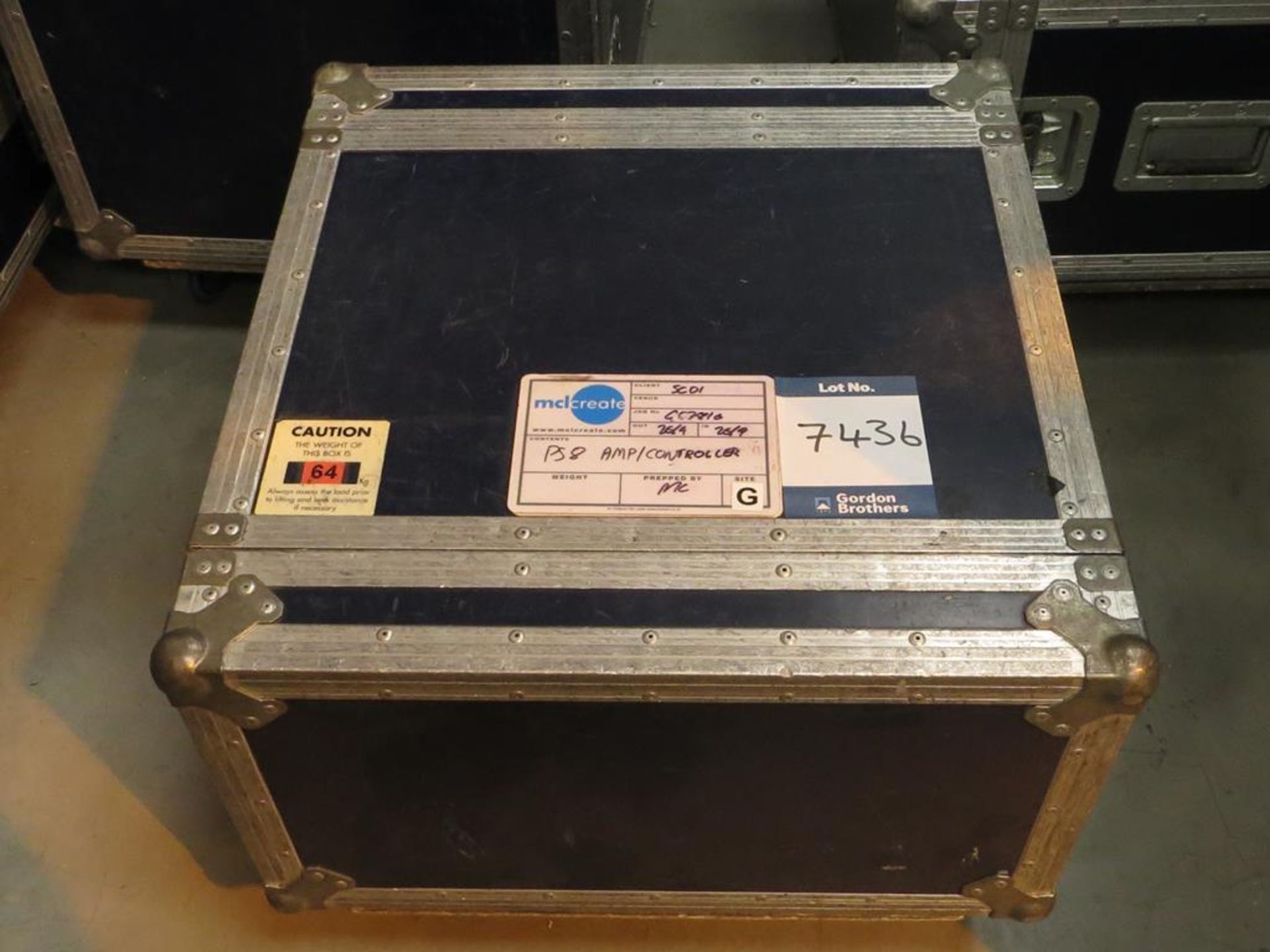 Crown Macrotech, 1201 power amplifier and Nexo, PS15100 eight speaker controller in transit case: - Image 3 of 3