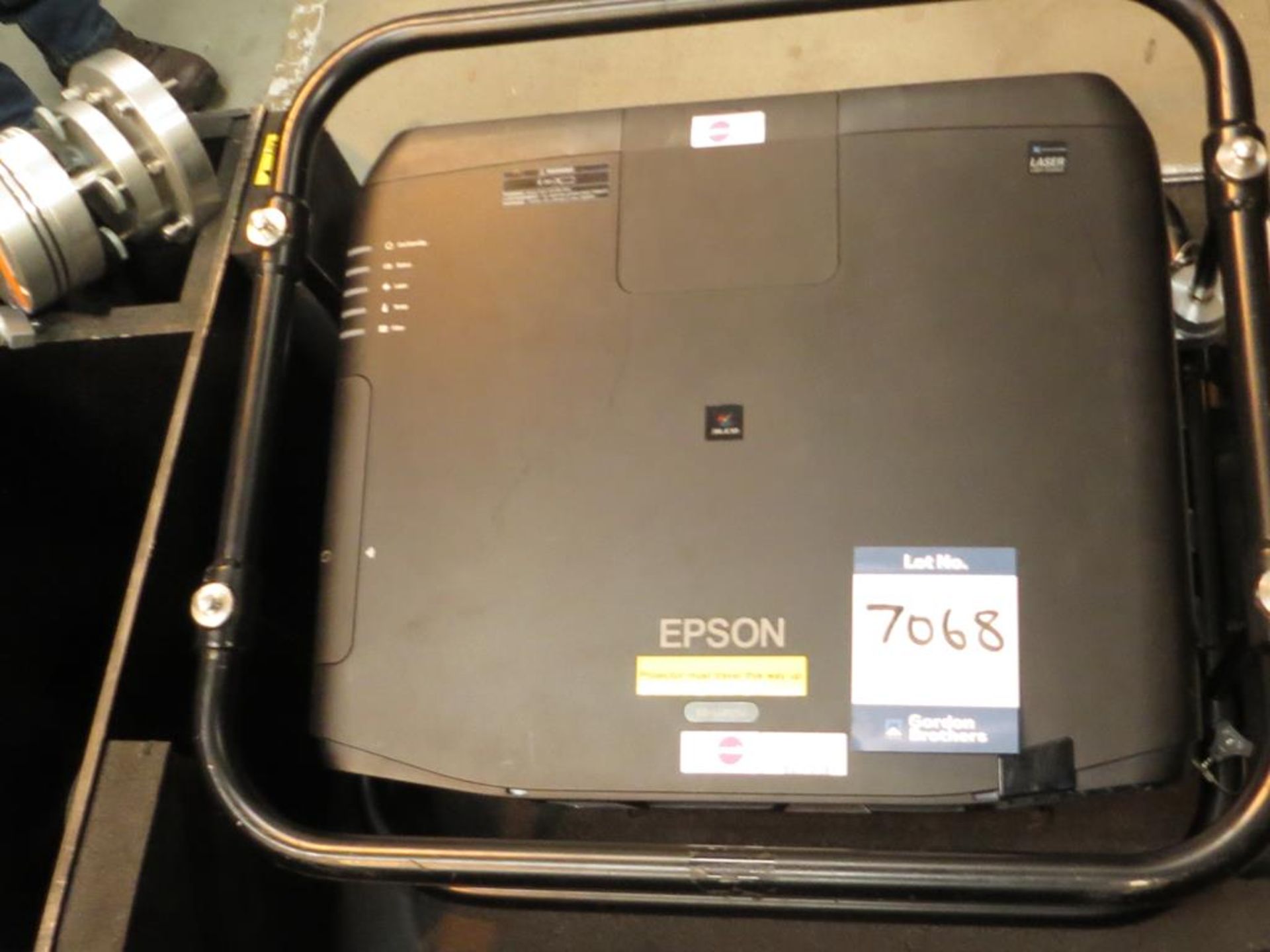 Epson, 8k laser projector, Model EBL1045U, Serial No. X2XW690007L (2017) with hanging mount, - Image 2 of 7