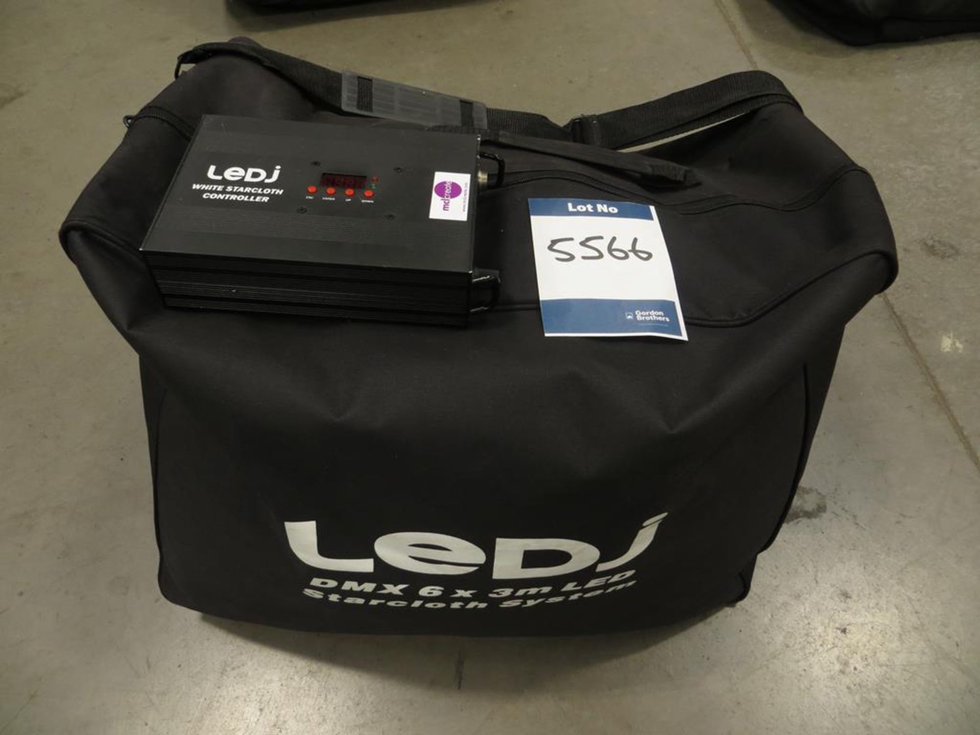 LEDJ, DMX Starcloth 6m x 3m with controller in sof - Image 2 of 2