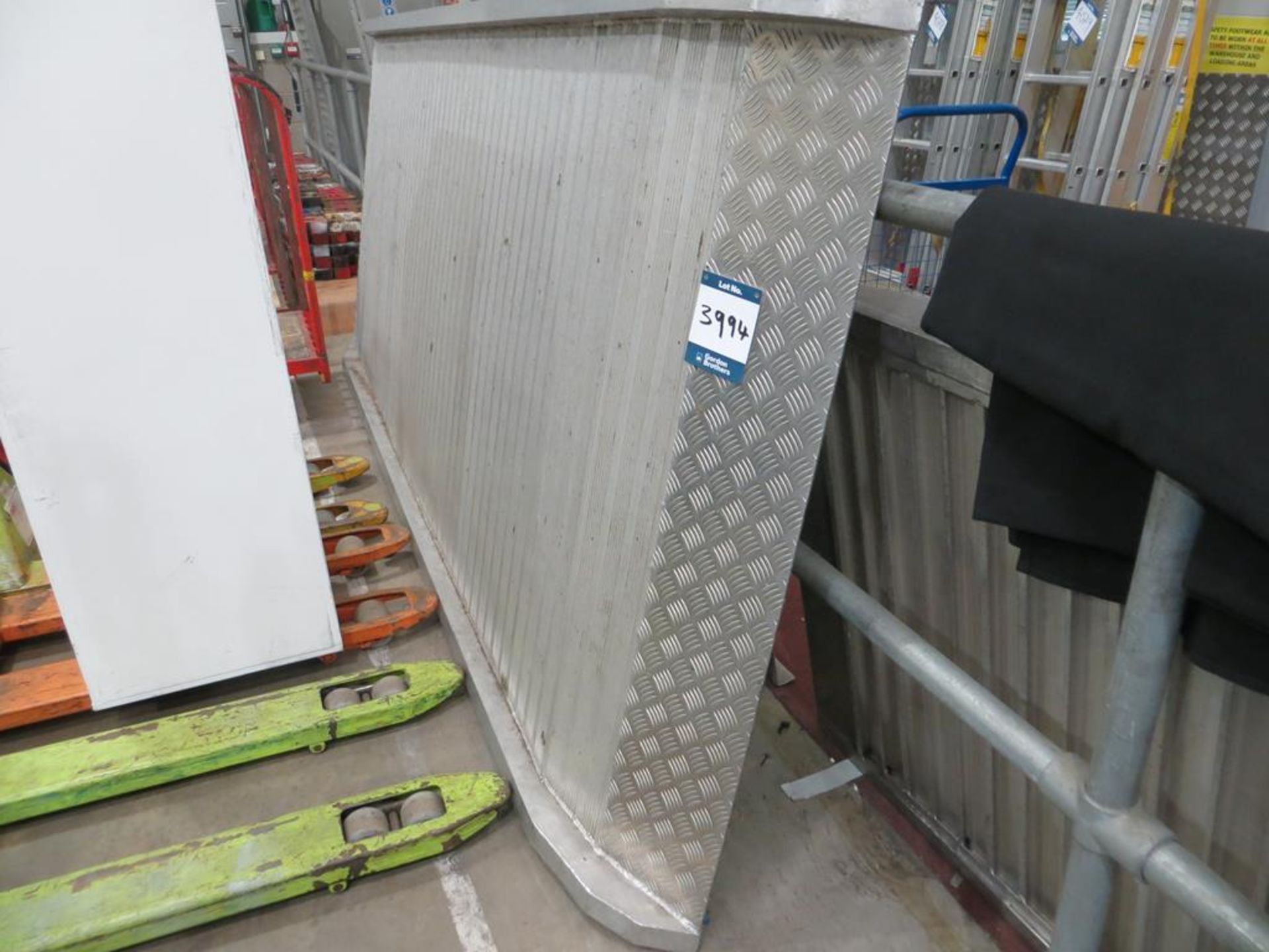 Aluminium loading ramp, 3600 x 1400mm: Unit 500, Eckersall Road, Birmingham B38 8SE