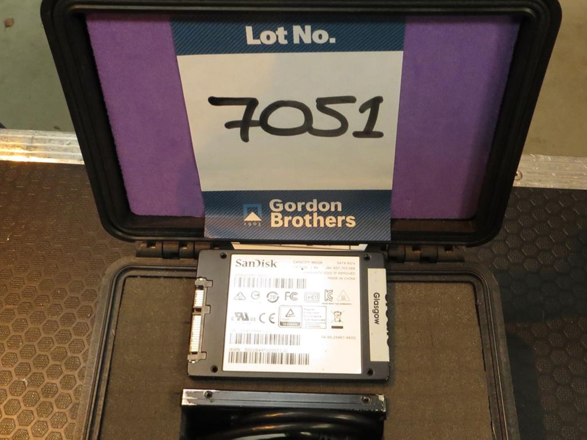 2x No. Sandisk, 480gb SSD memory cards in transit case: Unit C Moorside, 40 Dava Street, Glasgow G51 - Image 2 of 3