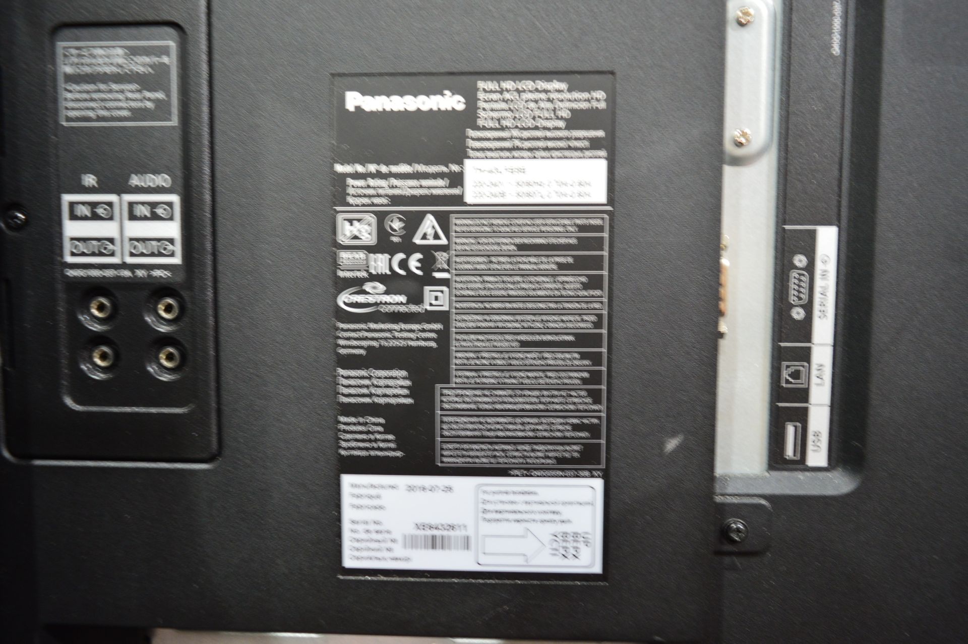 Panasonic, 43" full HD LCD display, Model TH-43LFE - Image 2 of 4