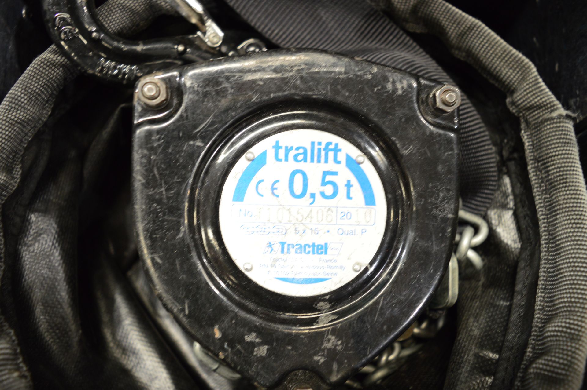 2x Tractel, Tralift 0.5T manual chain block hoists - Image 2 of 4