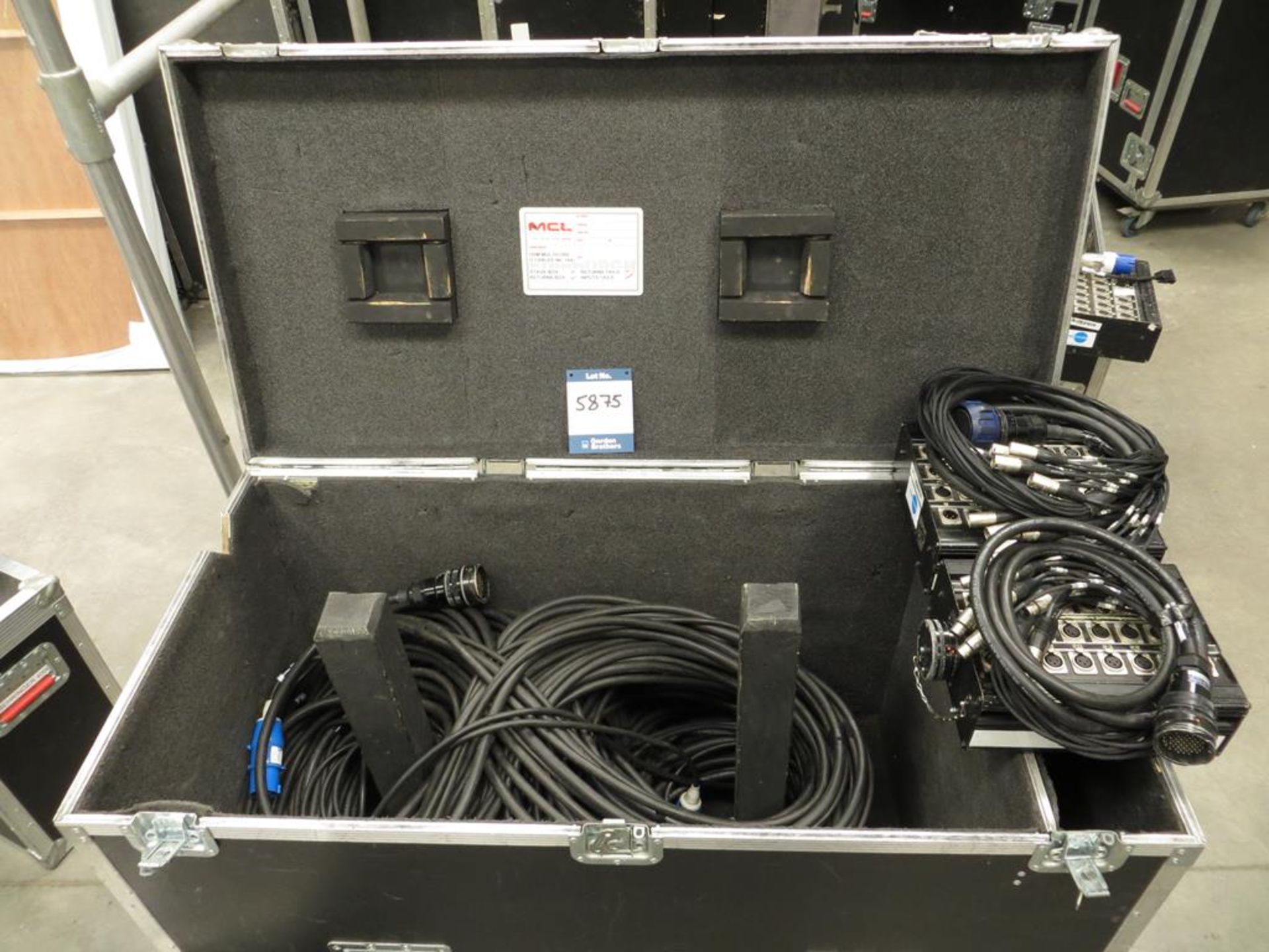 Audio multicore with stage boxes and tails, 100m i