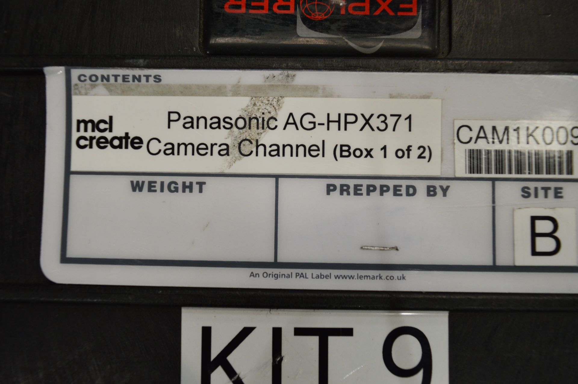 Panasonic, P2 HD broadcast camera, Model AG-HPX371 - Image 6 of 8