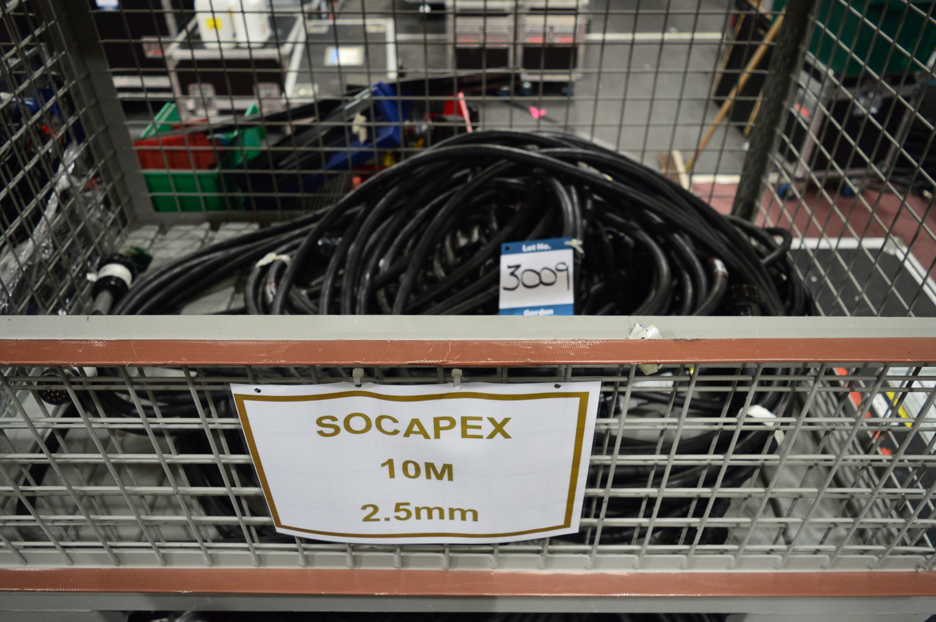 Quantity of 10m / 2.5mm Socapex cables (stillage not included): Unit 500, Eckersall Road, Birmingham