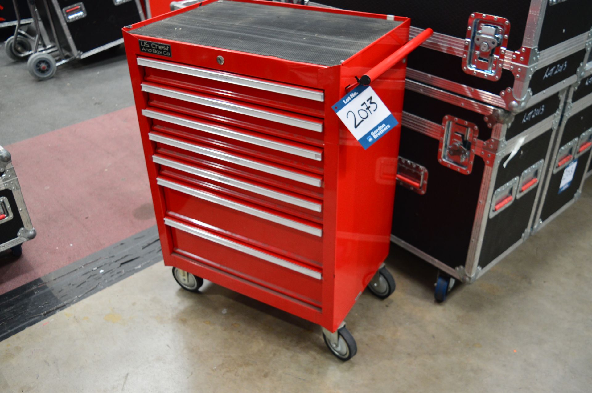 U.S Chest & Box Co. 7 drawer mobile tool chest, approx. 460 x 680 x 1000mm: Unit 500, Eckersall