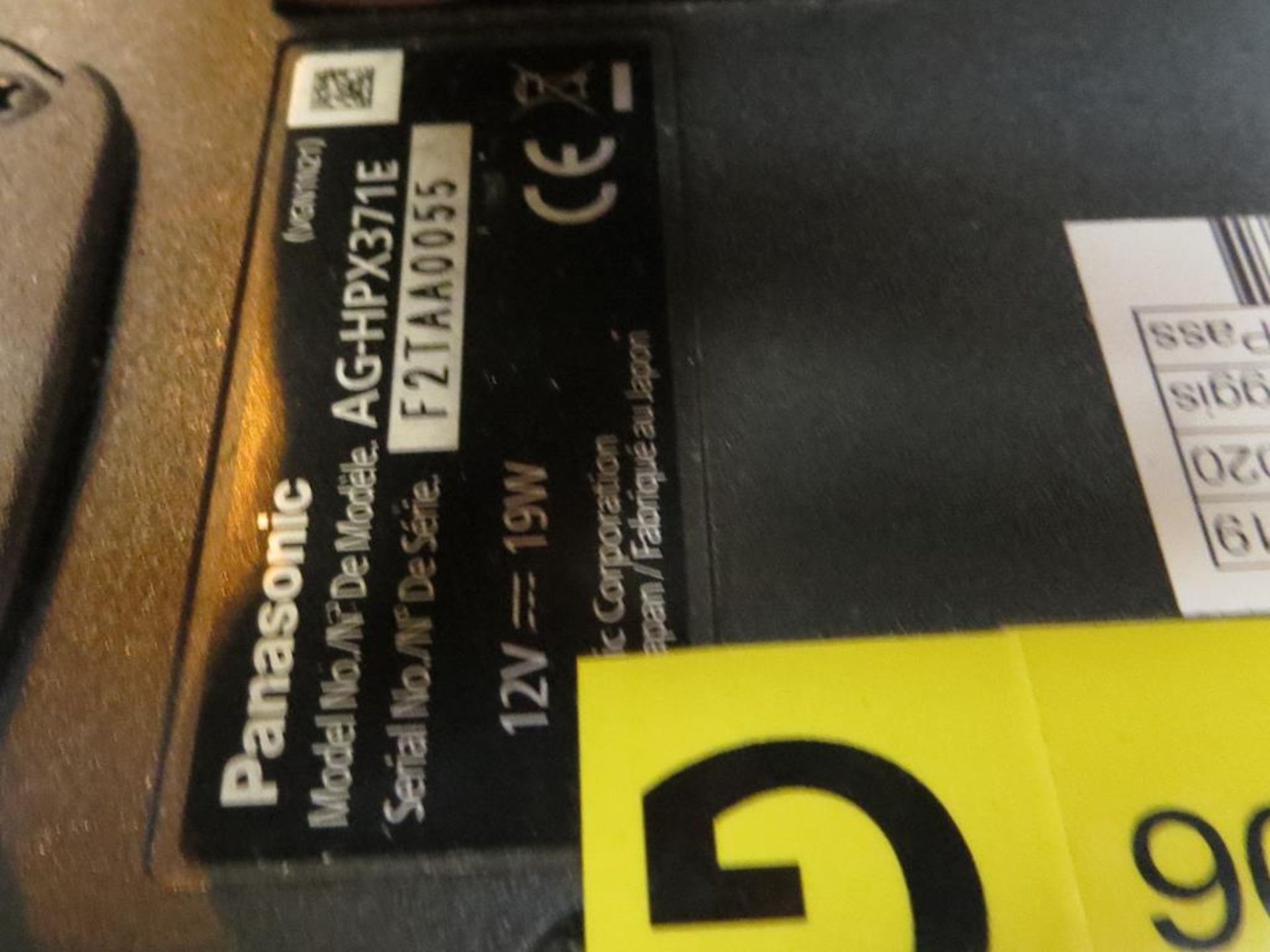 Panasonic, AGHPX371 camera channel, Serial No. N2FTA complete with Panasonic, AGBS300 camera - Image 6 of 11