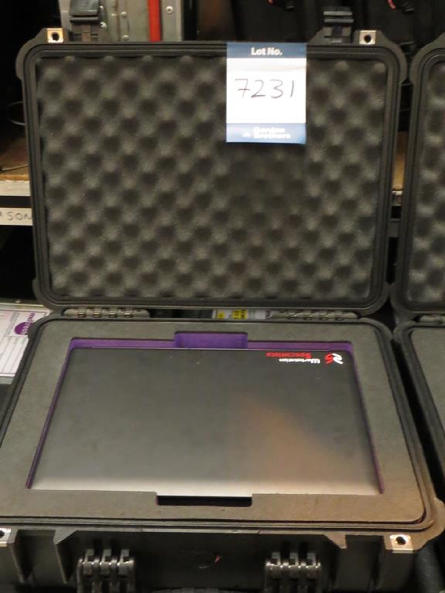 Workstation Specialists, Model P150SM laptop, 15" i7, 2.5GHz, 16gb RAM, 180 GB HD in transit case: