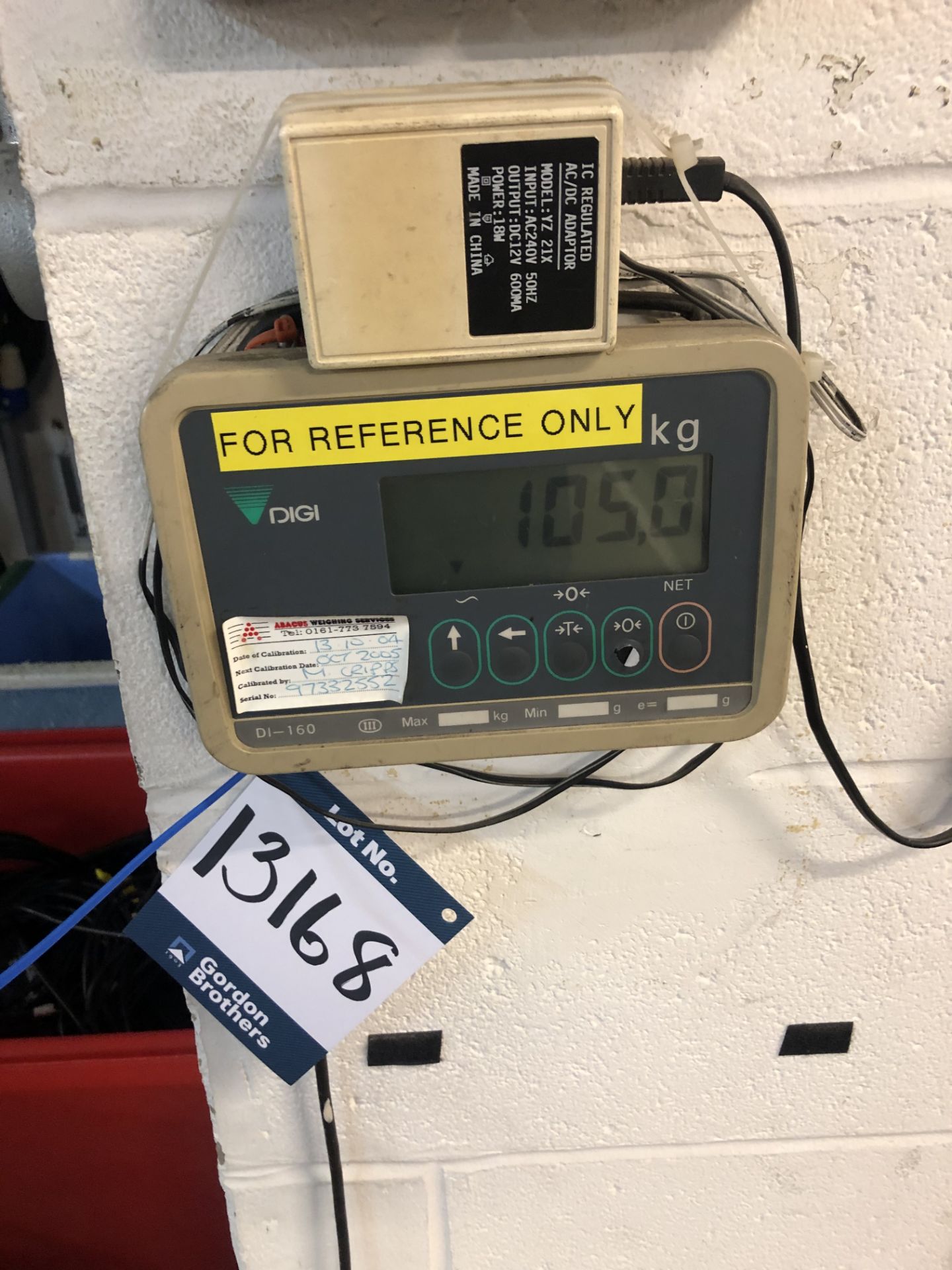 Digi, DI160 electronic floor scale, platform size - Image 2 of 2