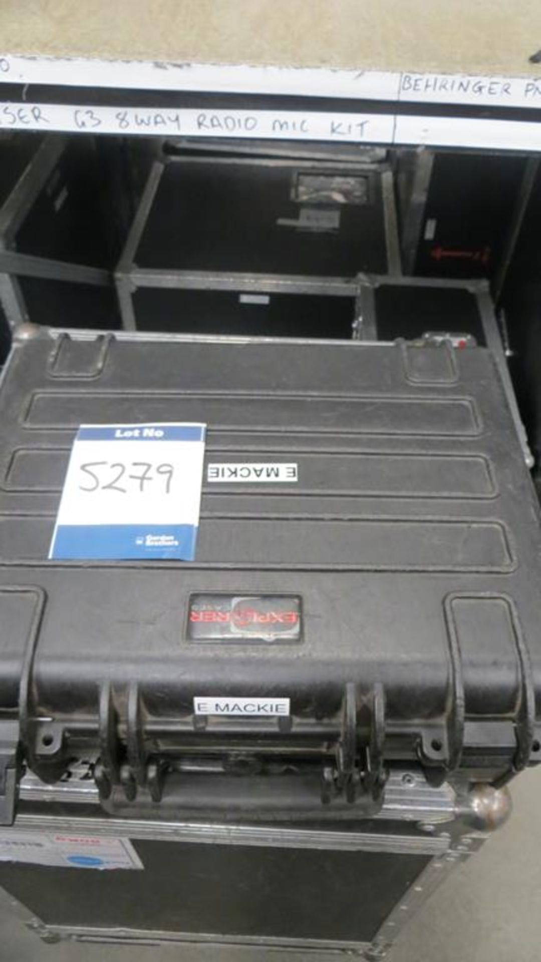 Mackie, four channel mixing desk in transit case, - Image 2 of 2