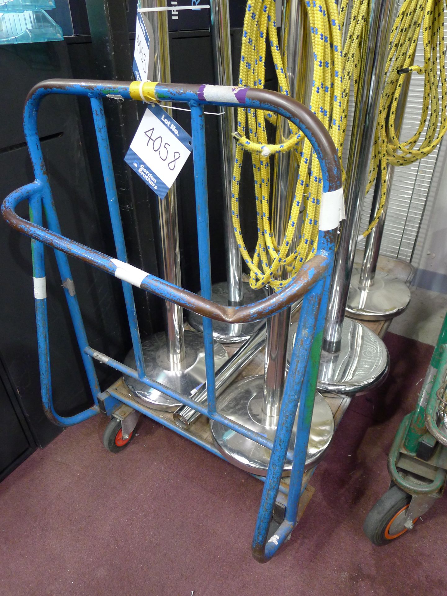 Tubular Steel Platform Trolley (contents not inclu