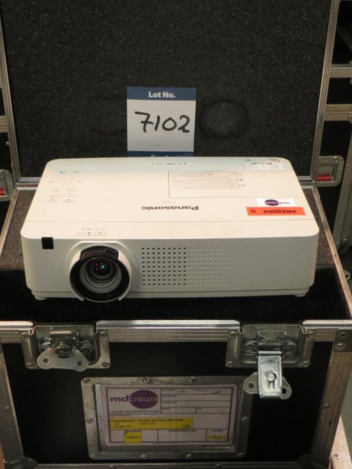 Panasonic, desktop projector Model VX400, Serial No. DB1520019 in transit case: Unit C Moorside,