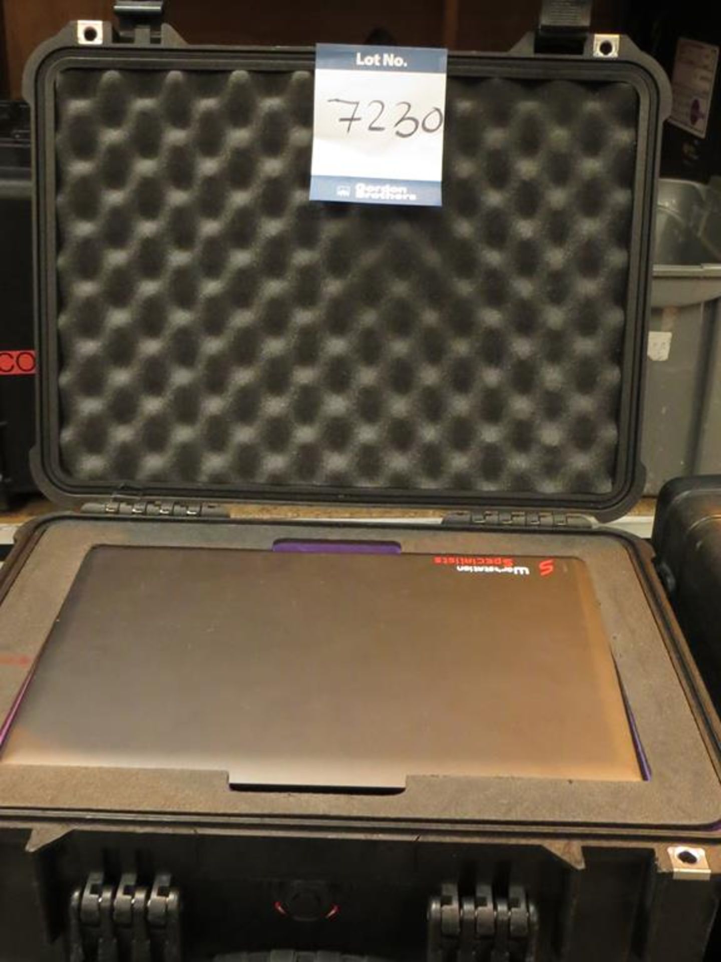 Workstation Specialists, Model P150SM laptop, 15" i7, 2.5GHz, 16gb RAM, 180 GB HD in transit case: