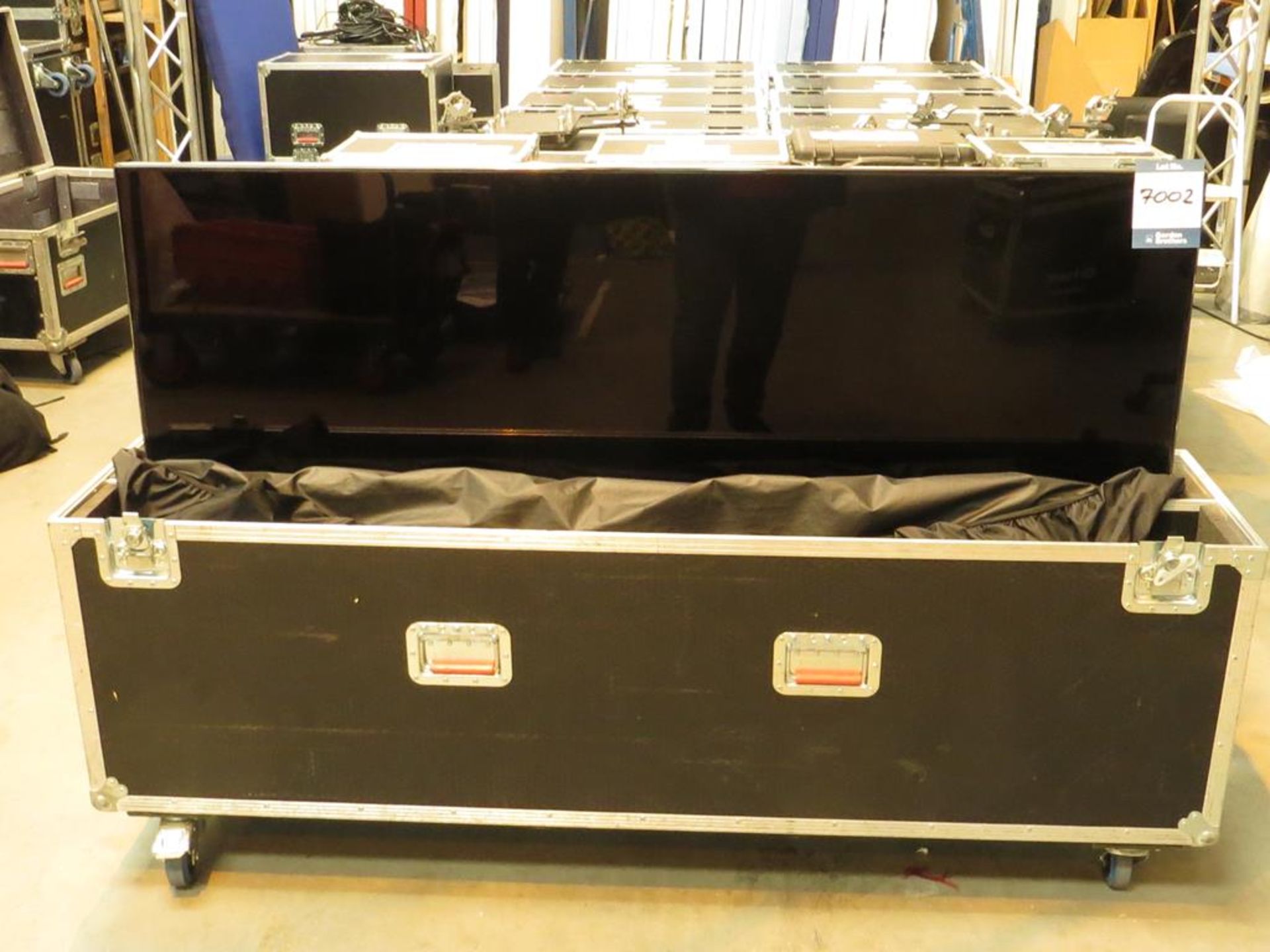 Samsung, 75" LED screen with remote control, power lead,Unicol backplate, Exactmatch feet in transit - Image 2 of 3