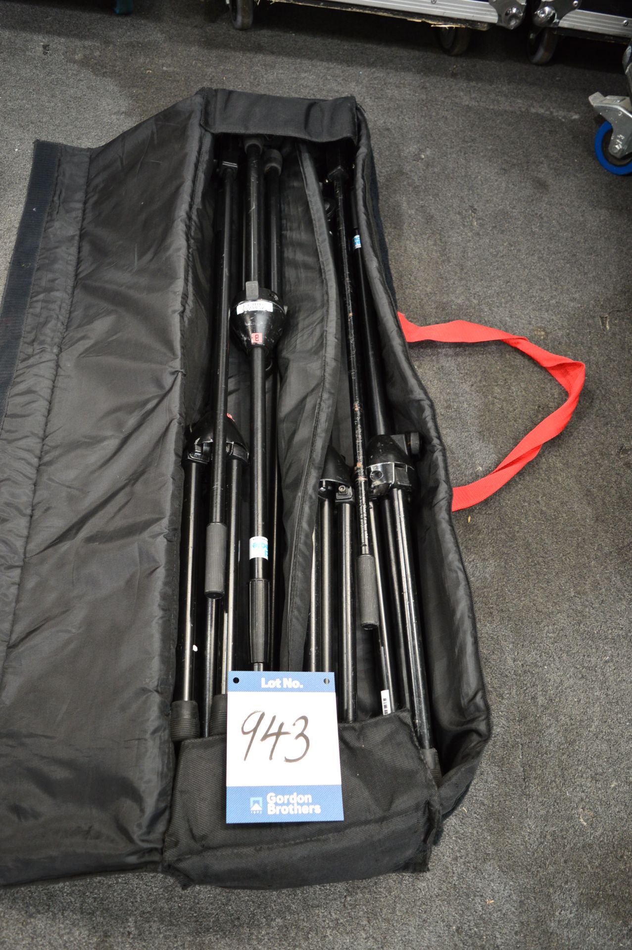 4x No. Professional boom microphone stands in carr
