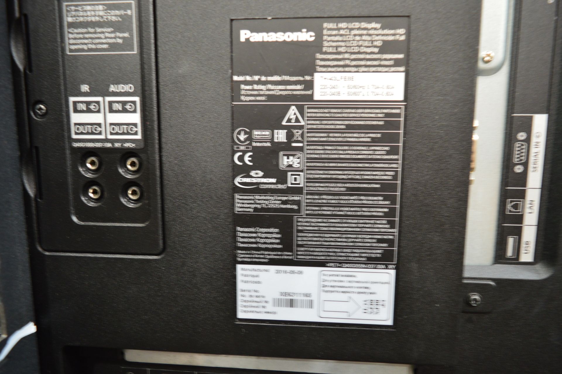 Panasonic, 43" full HD LCD display, Model TH-43LFE - Image 2 of 4