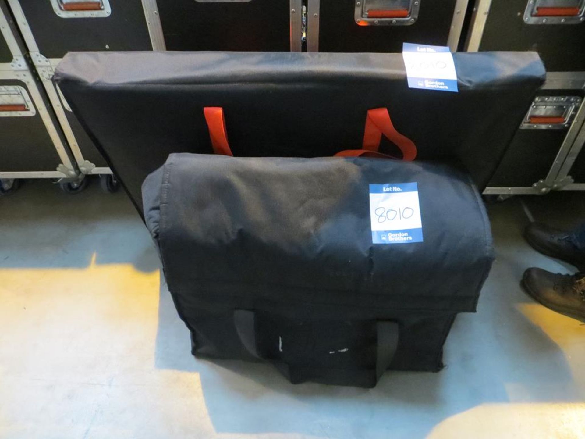 Conference lectern covered in black trichord in 2x No. carry bags (black): Unit C Moorside, 40 - Image 2 of 2