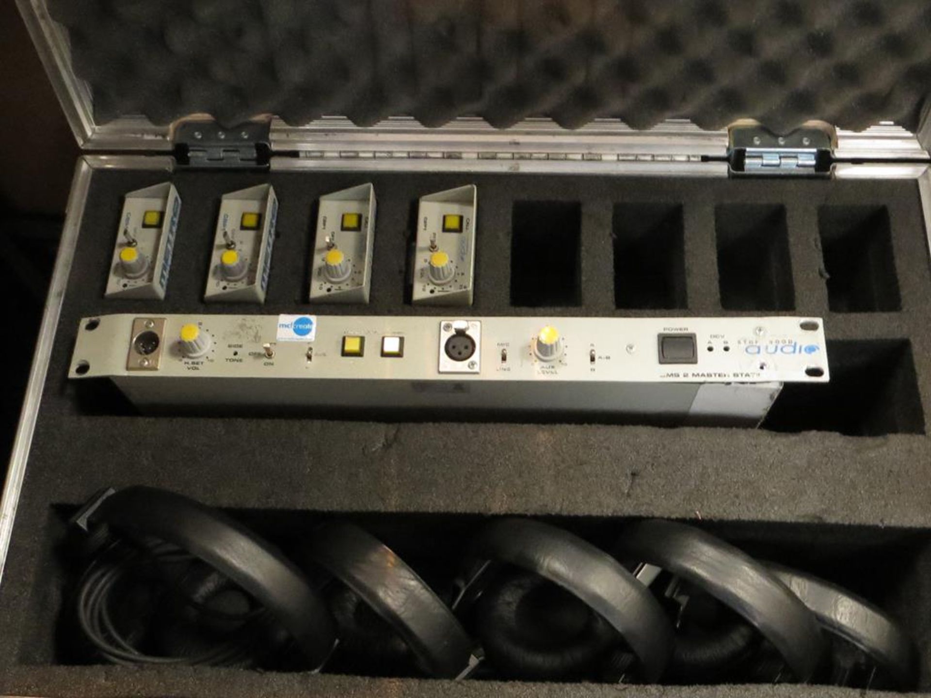 Stonewood/Metro CMS II MasterStation with 4x No. CBPI outstation belt packs and 5x No. pair headsets - Image 2 of 3