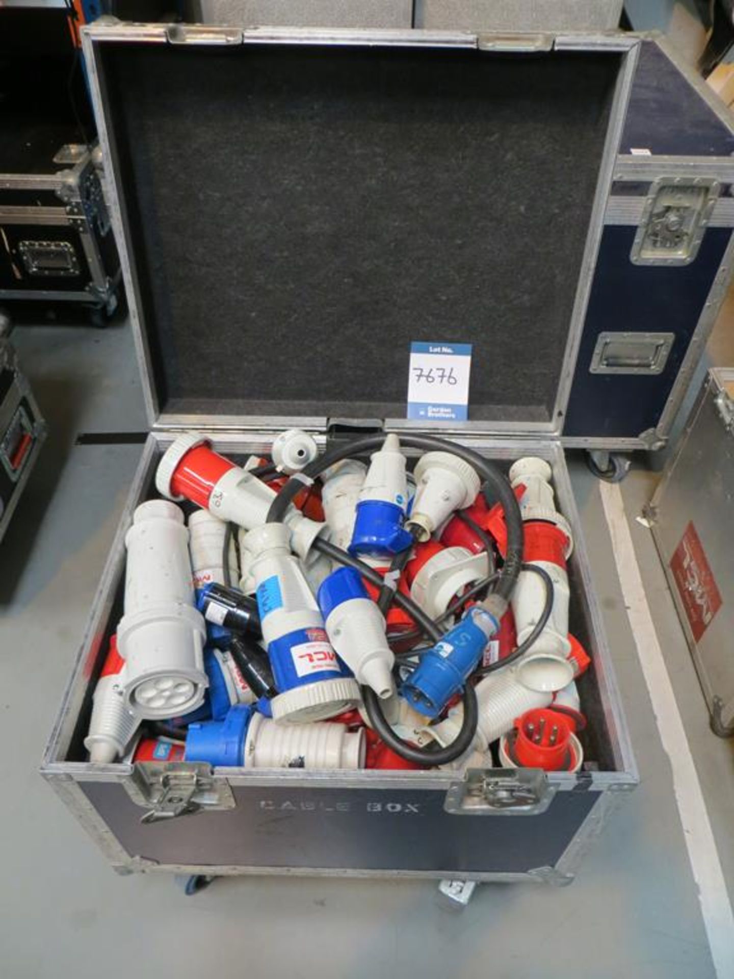 Box containing large quantity used Ceeform adaptors: Unit C Moorside, 40 Dava Street, Glasgow G51