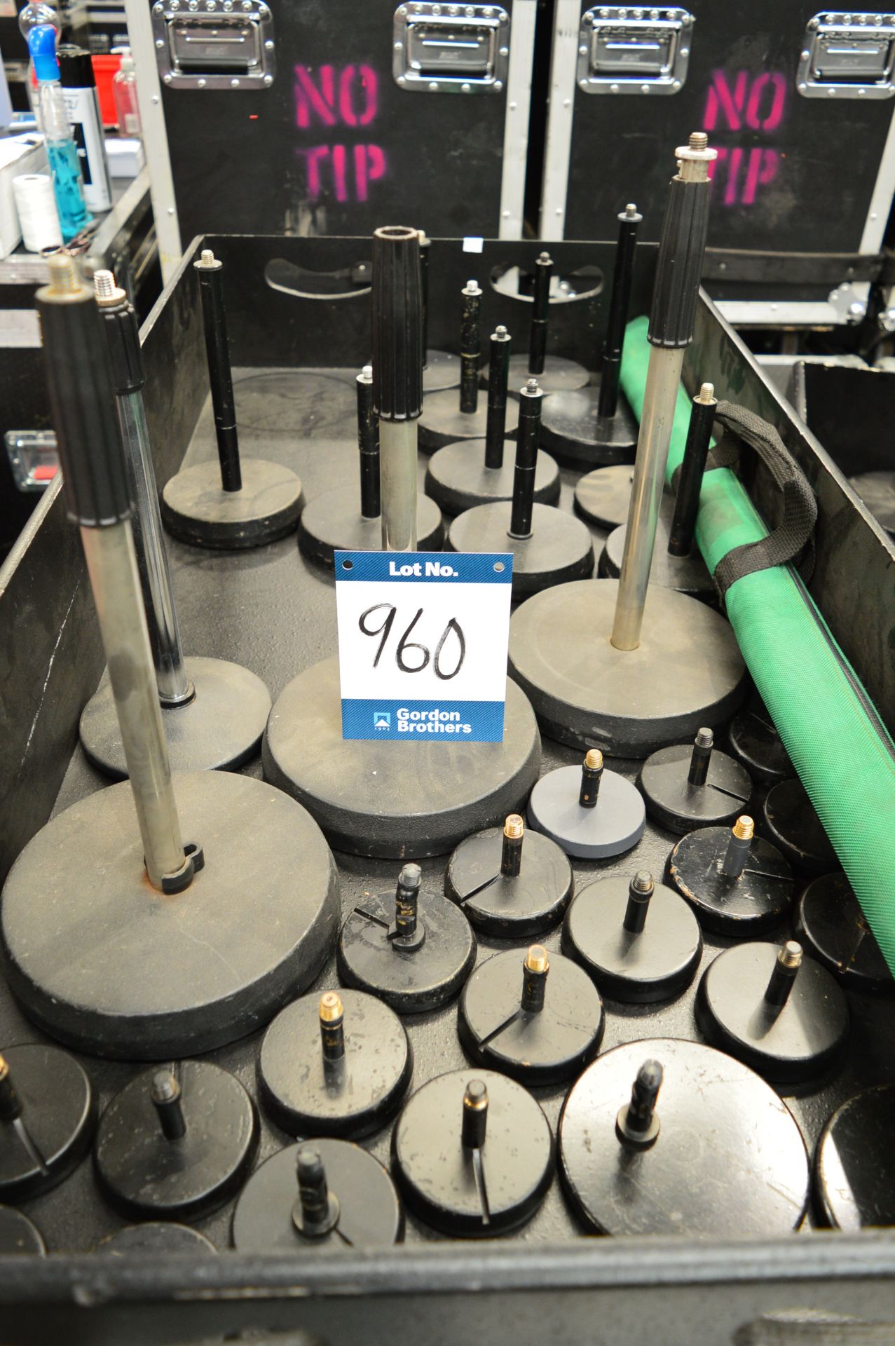 4x No. table microphone stands and quantity of var
