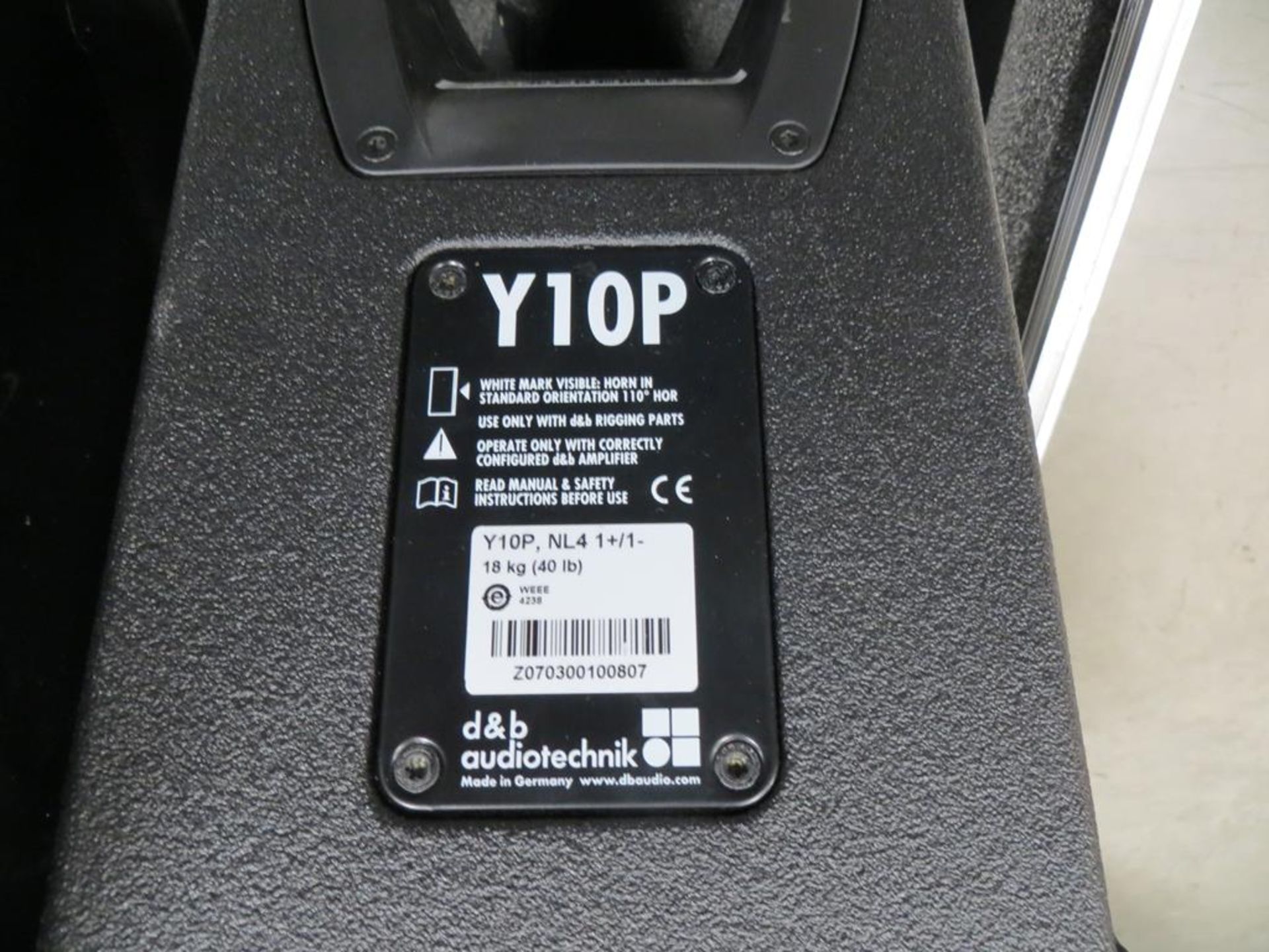 1x No. pair D&B Audio Technik, Y10P with hanging b - Image 3 of 5