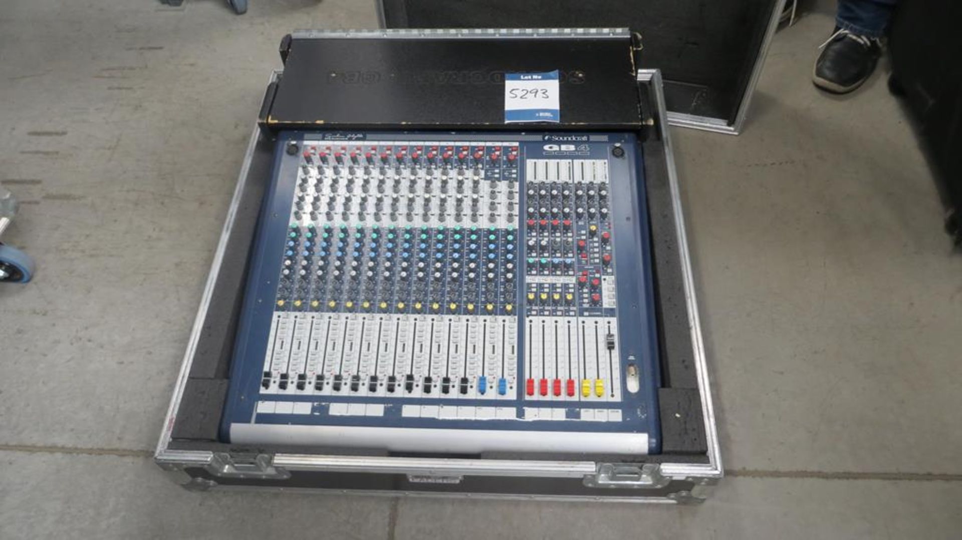 Soundcraft, analogue mixing desk in transit case,