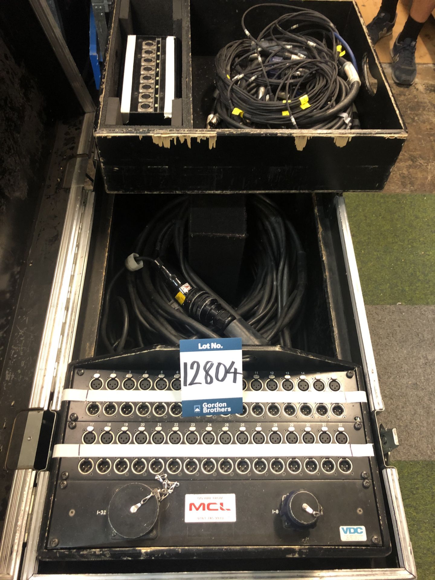 50m, 32 way multi-core cable in transit case