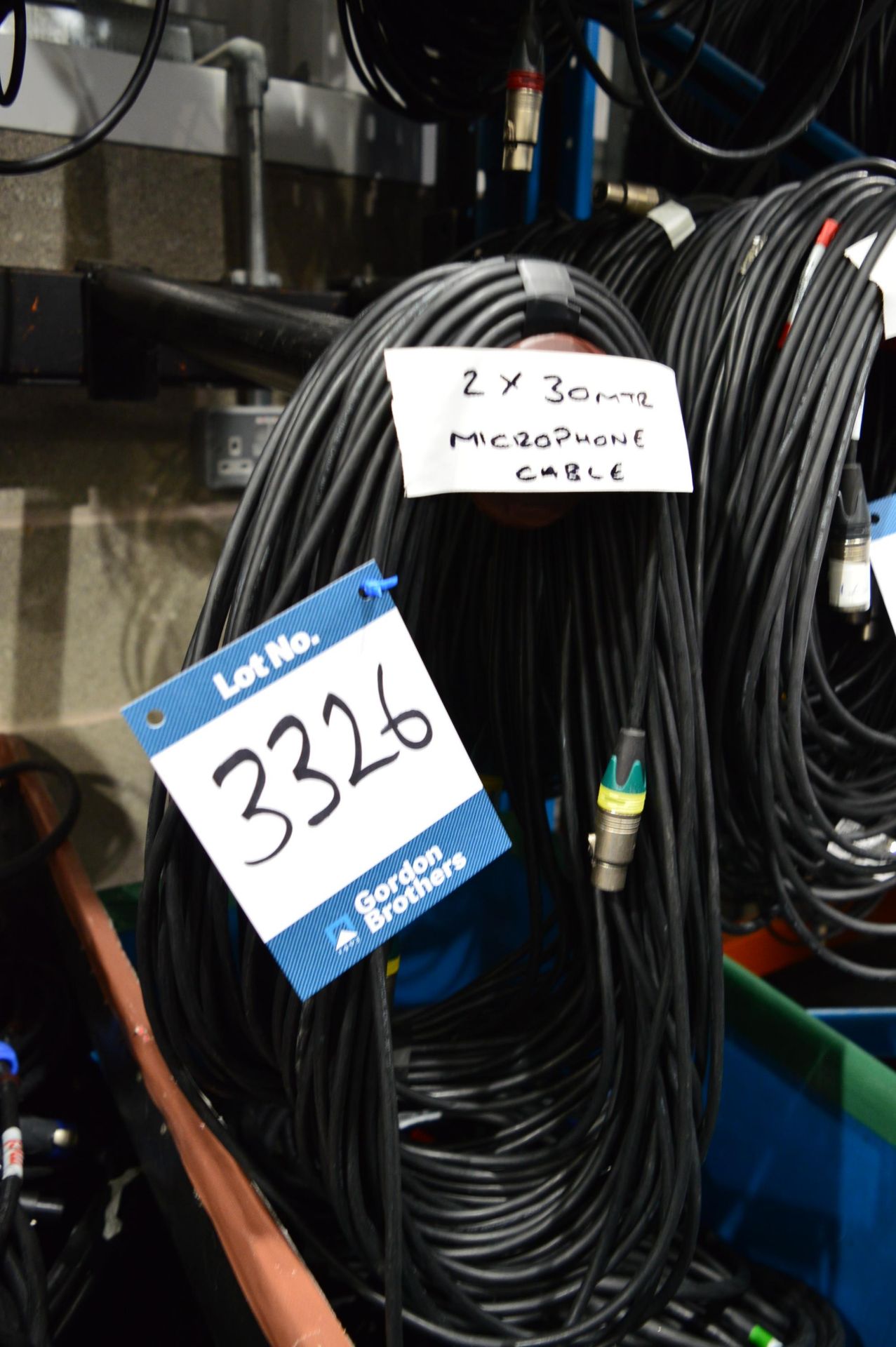 2x 30m microphone cables: Unit 500, Eckersall Road, Birmingham B38 8SE