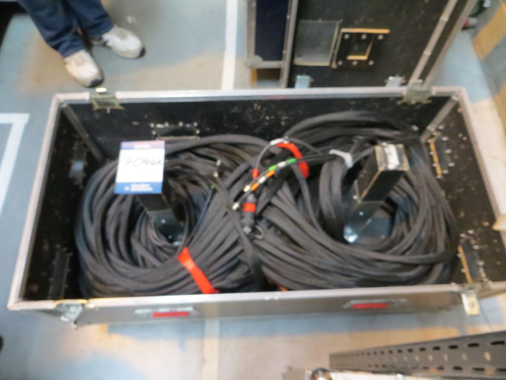 2x No. 100m Panasonic, Power/Sdi camera multi-core cables in transit case: Unit C Moorside, 40